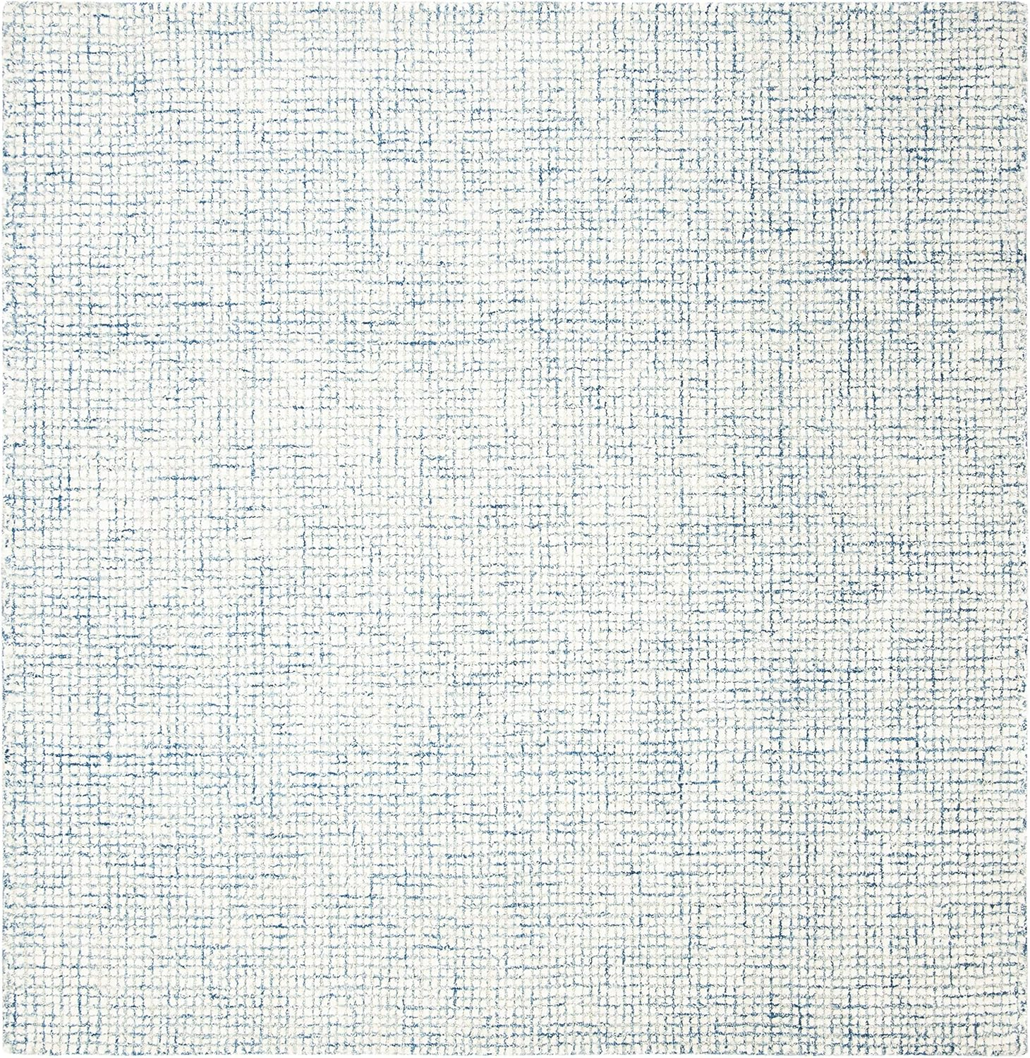 SAFAVIEH Abstract Dalia Geometric Area Rug, Ivory/Blue, 10' x 10' Square