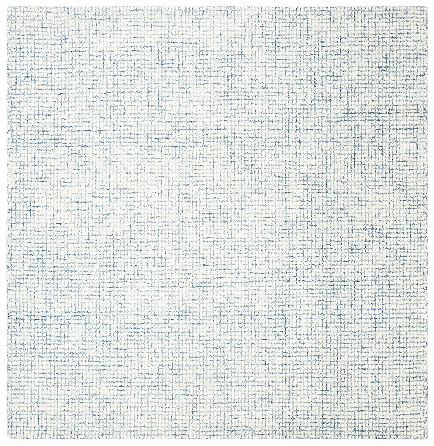 SAFAVIEH Abstract Dalia Geometric Area Rug, Ivory/Blue, 10' x 10' Square