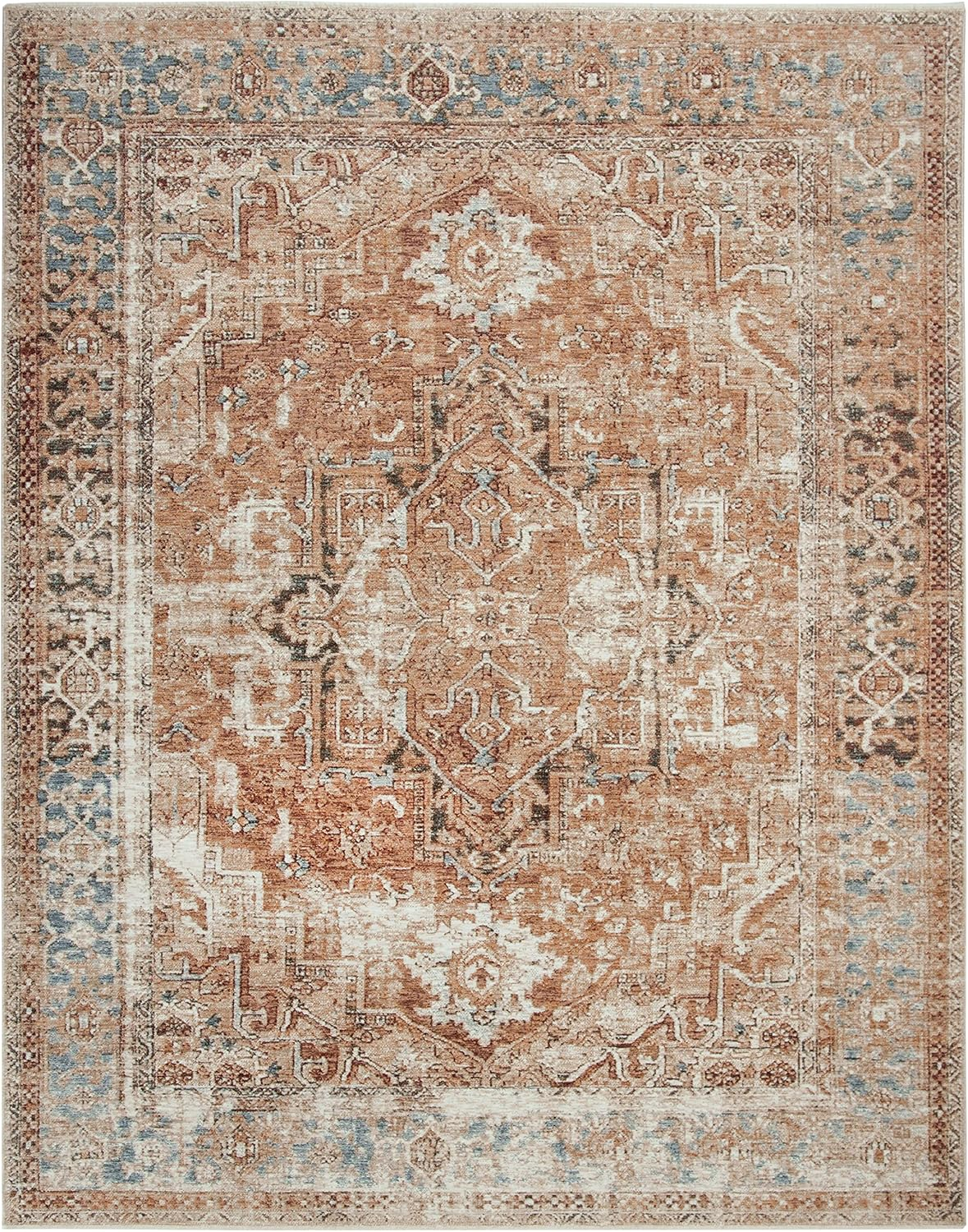 Vintage Oushak VOS228 Power Loomed Area Rug - Beige/Ivory - 8'x10' - Safavieh.