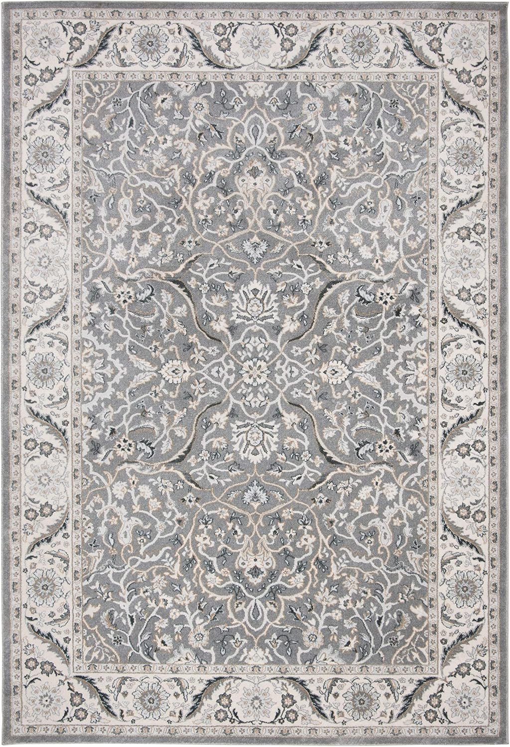 SAFAVIEH Isabella Kuzman Oriental Area Rug, Grey/Dark Grey, 9' x 12'