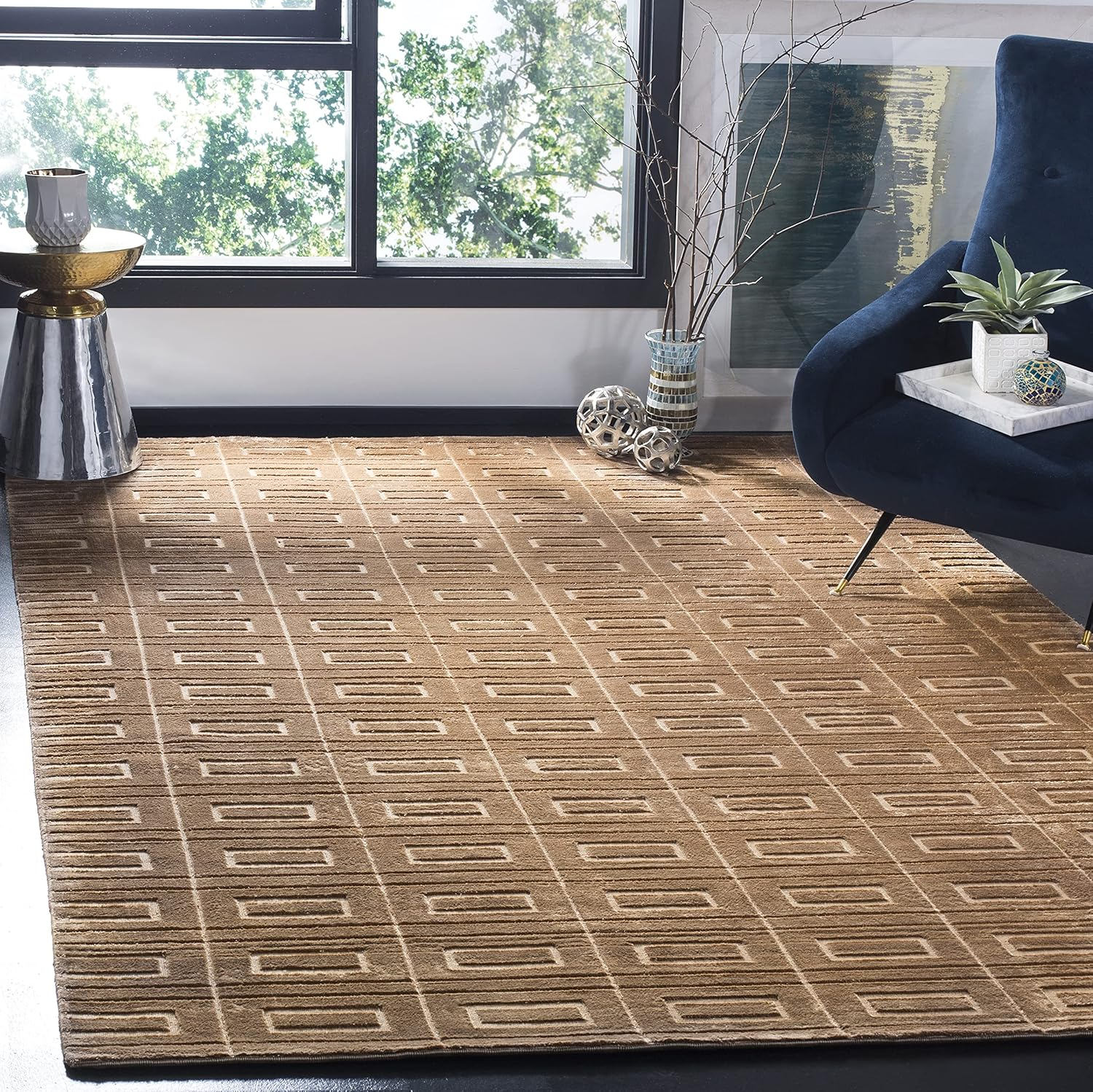 SAFAVIEH MIR523A Mirage Pearl