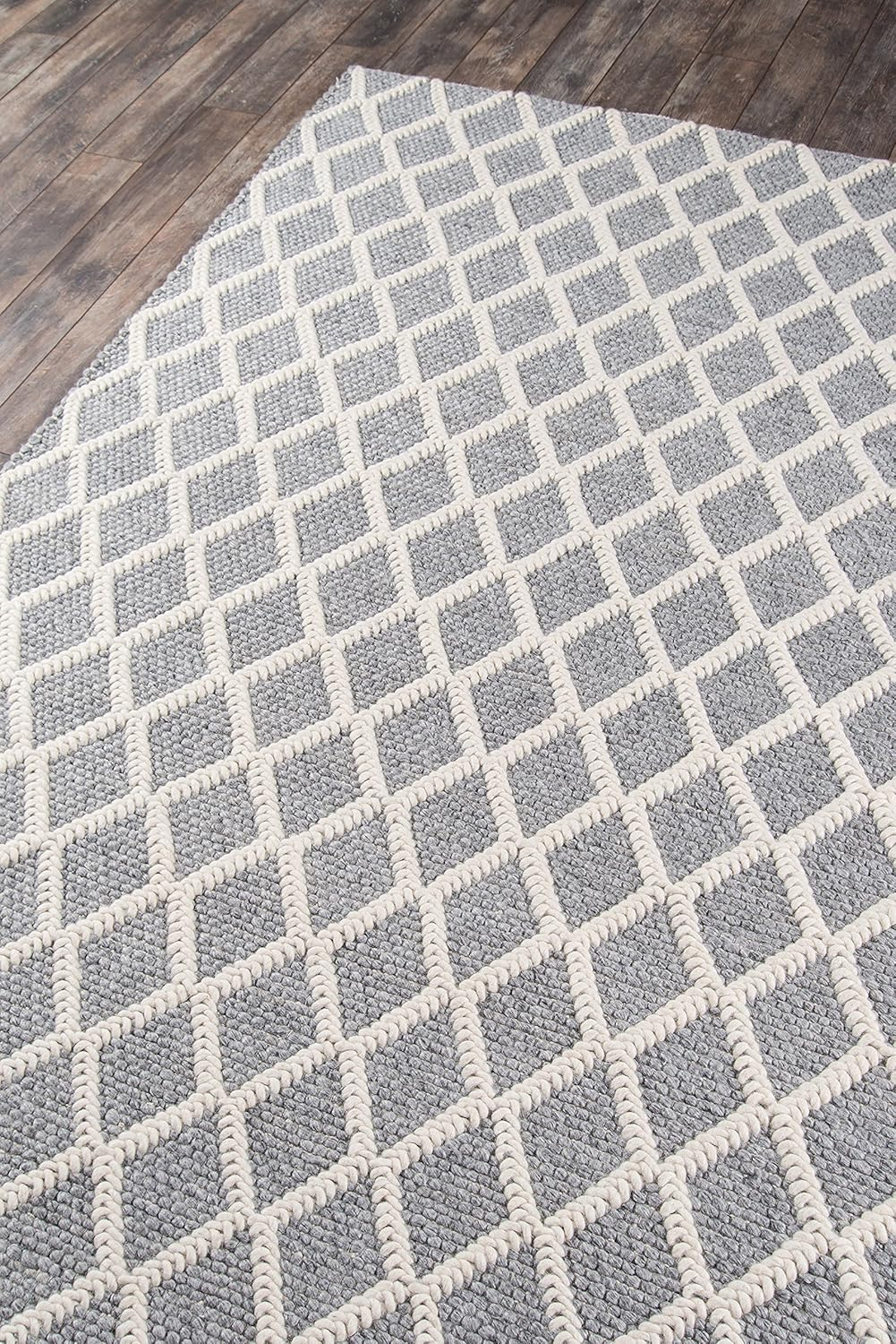 Momeni Andes Wool and Viscose Area Rug 2'3" X 8' Runner Grey