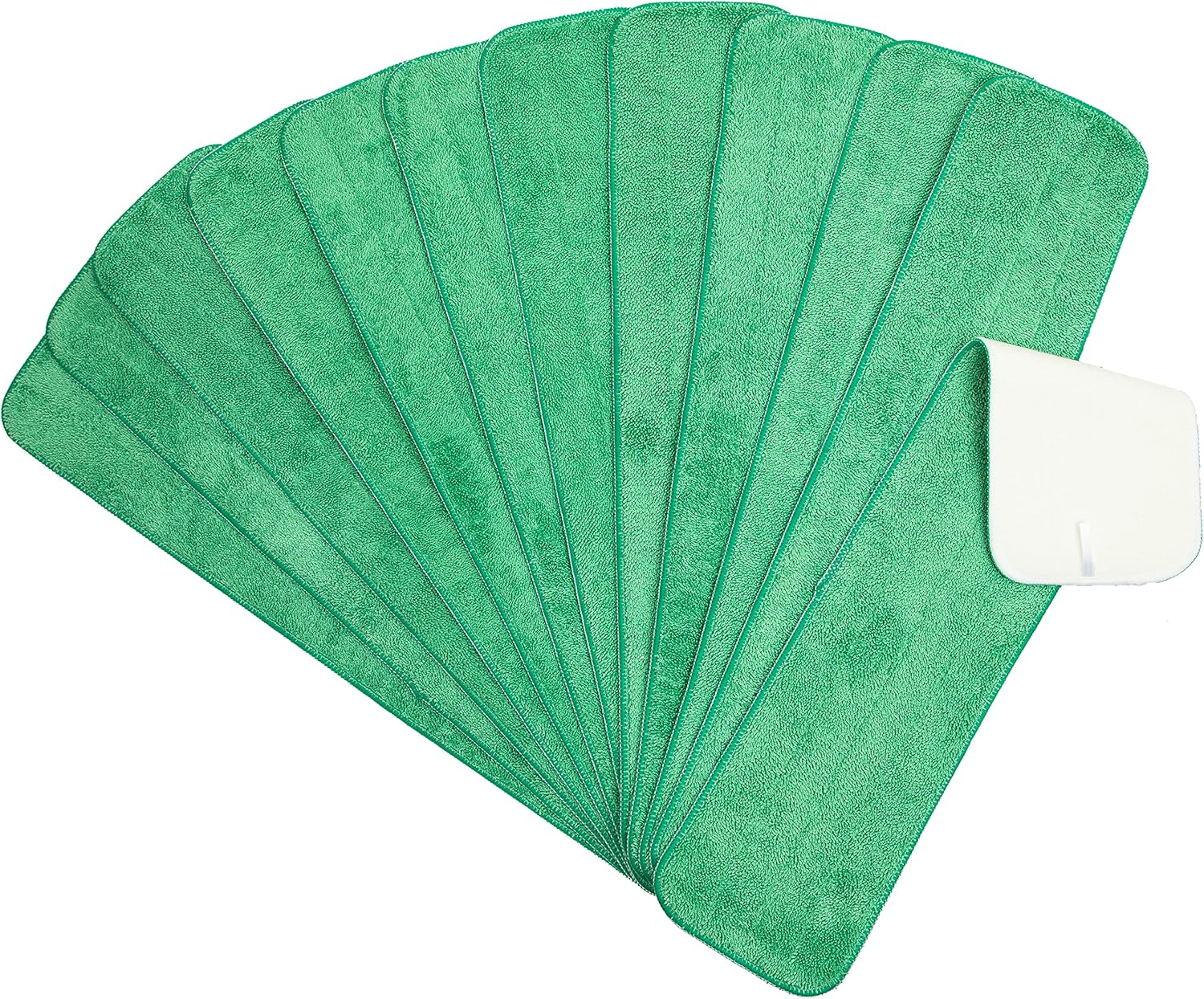 Arkwright Wet Mop Replacement Pads (12 Pack), Microfiber, 24 in., Green