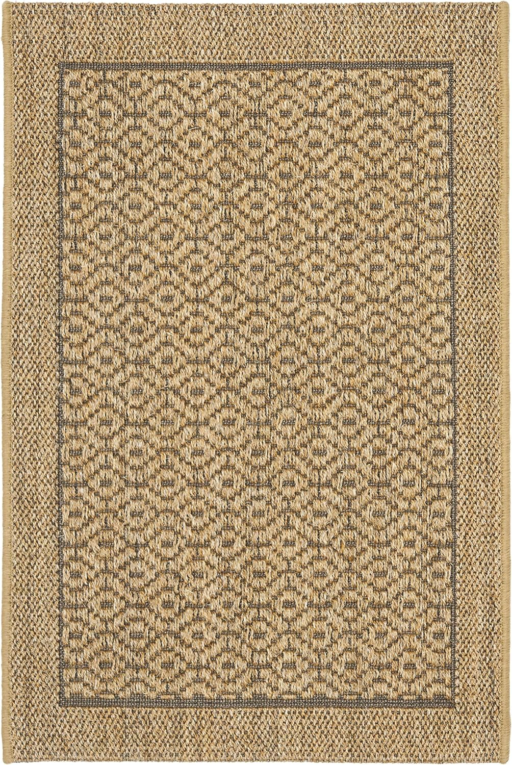 SAFAVIEH Palm Beach Jannine Geometric Area Rug, Natural, 9' x 12'