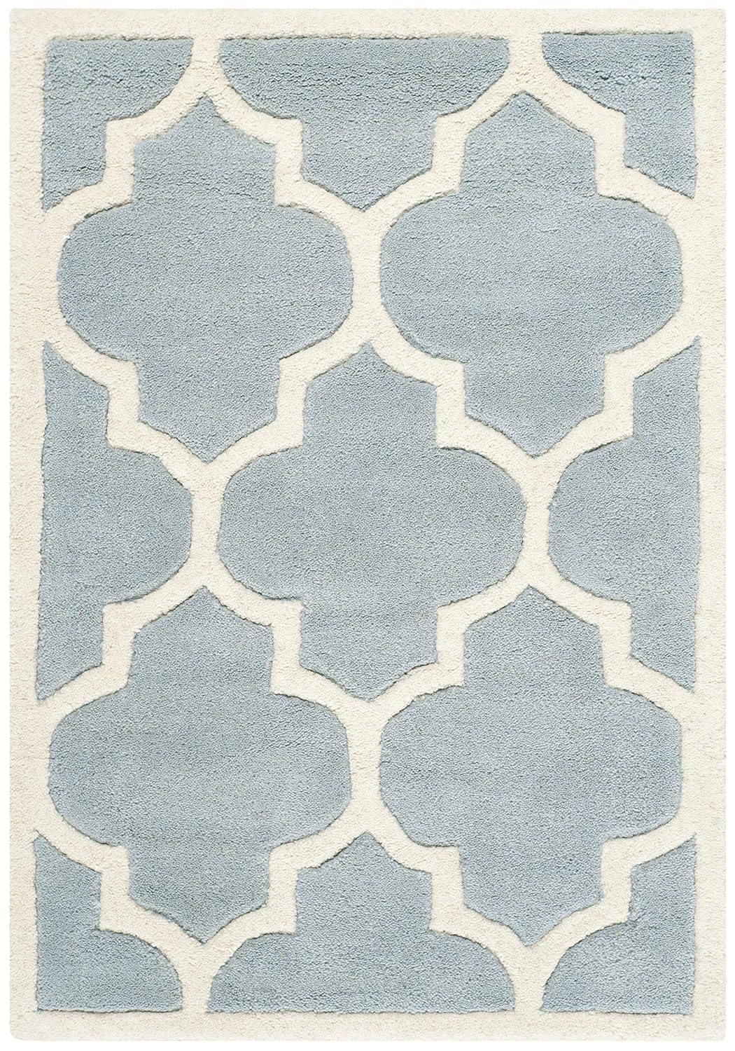 SAFAVIEH Chatham CHT733B Handmade Blue / Ivory Rug