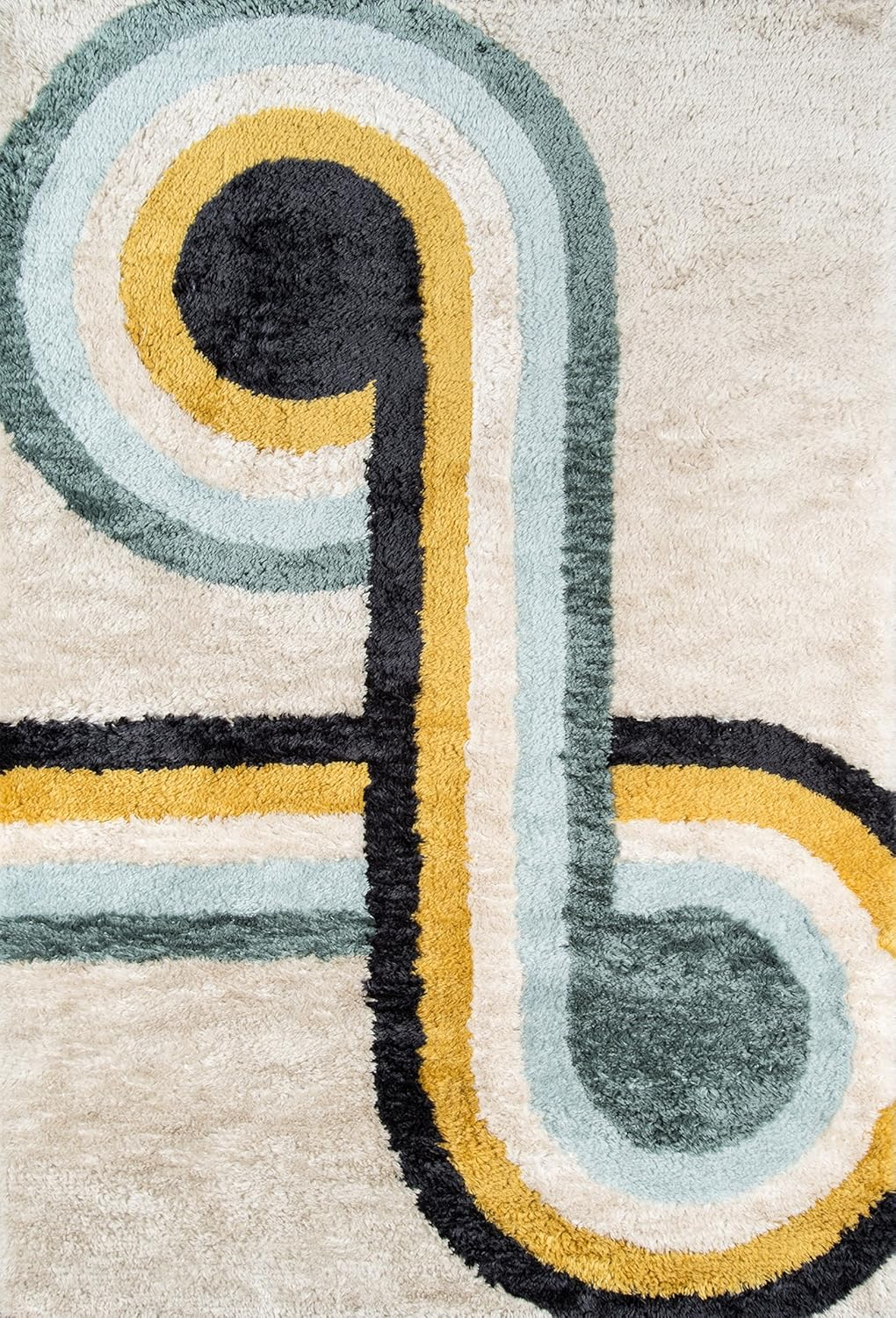Novogratz Retro Hand Tufted Blue Area Rugs