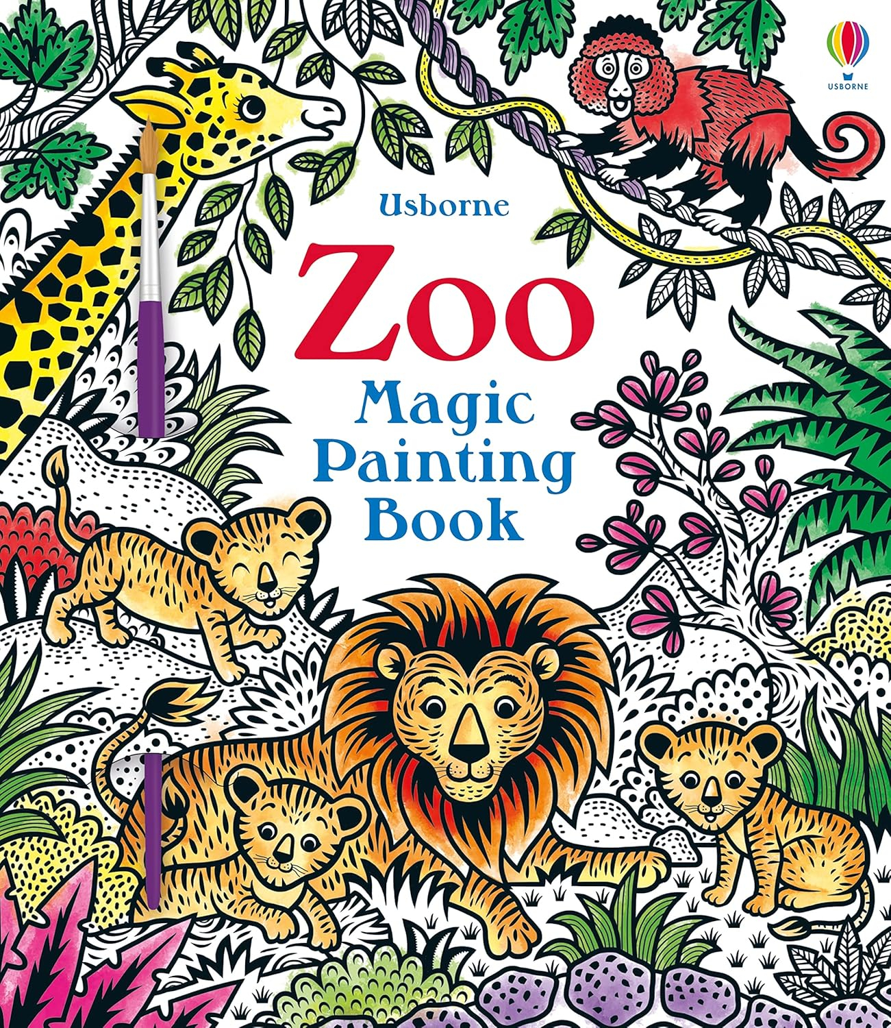 Zoo Magic Painting Book - (Magic Painting Books) by  Sam Taplin (Paperback)
