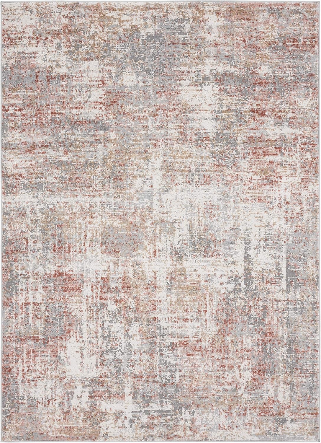 United Weavers Austin Area Rug 4540 20160 Elegance Blue Vintage Scratched 5' 3" x 7' 2" Rectangle
