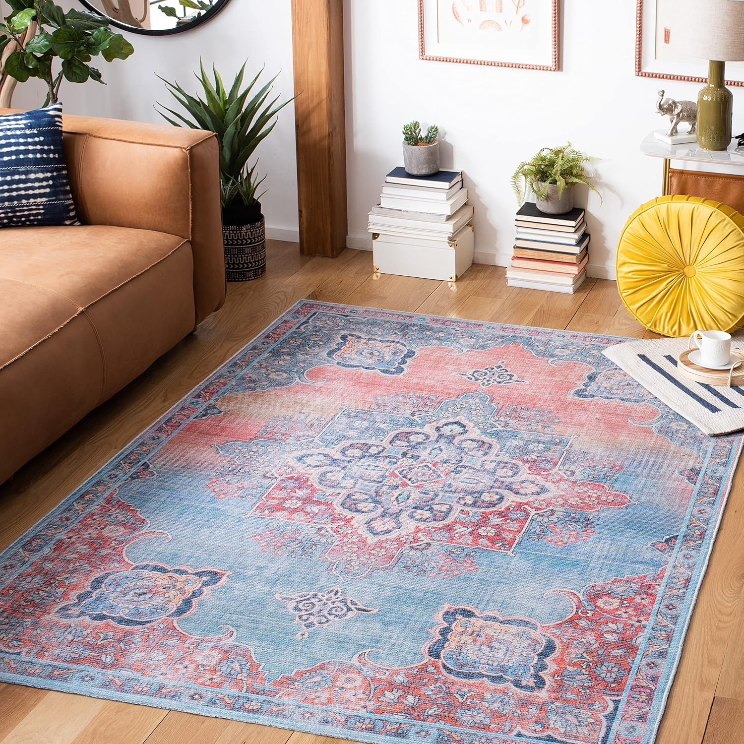 SAFAVIEH Serapi Skylar Oriental Area Rug, Red/Blue, 9' x 12'