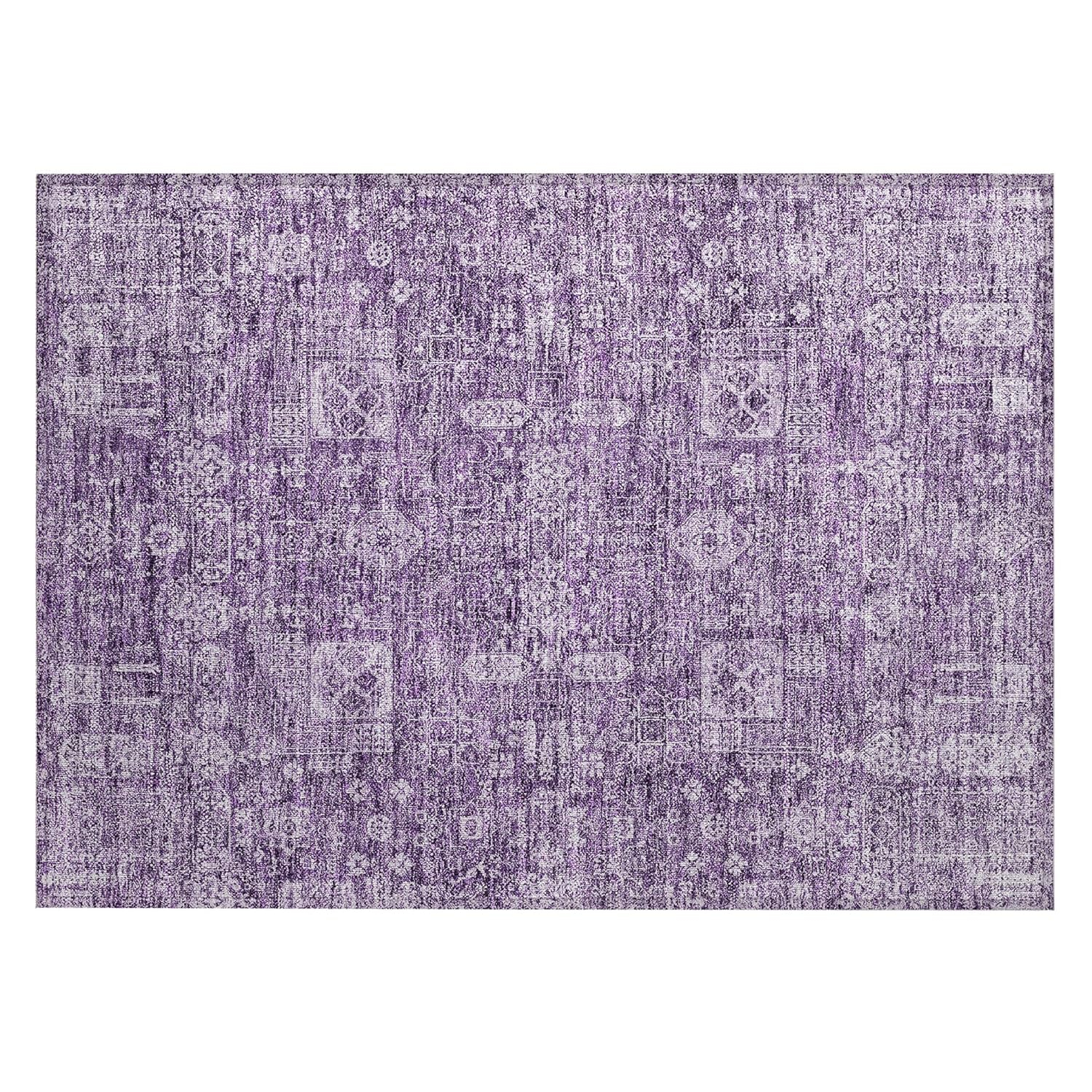 Addison Rugs Chantille Indoor/Outdoor Transitional Panel Purple Washable Rectangle Rug, 1'8" x 2'6"