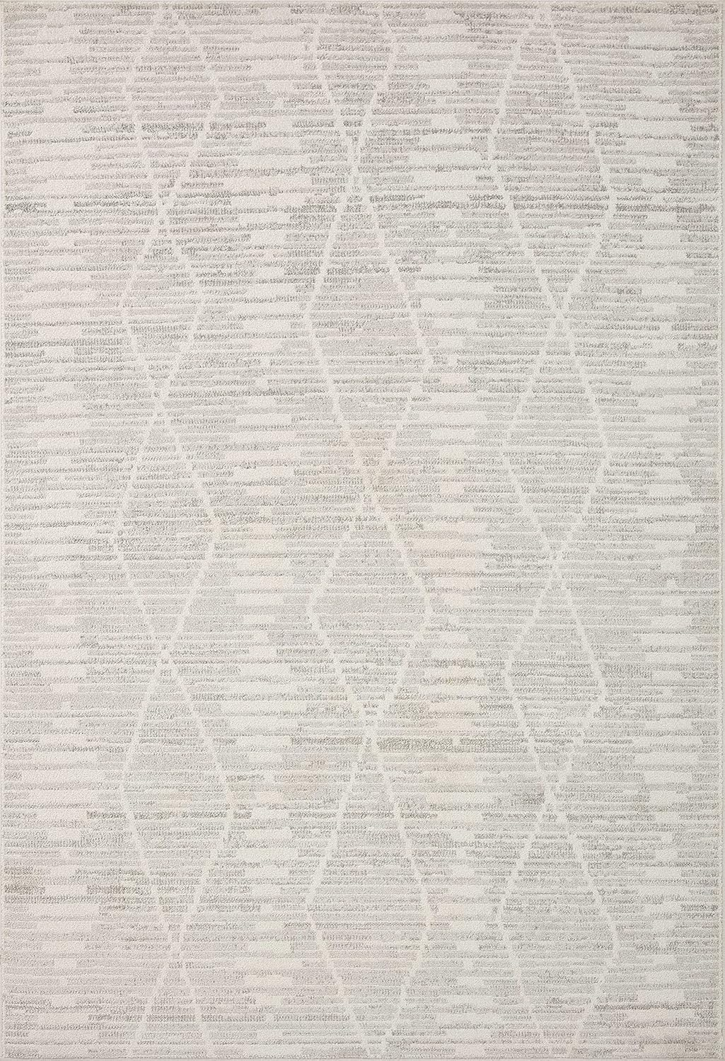 Loloi II Kamala Ivory / Silver 2'-3" x 3'-10" Accent Rug