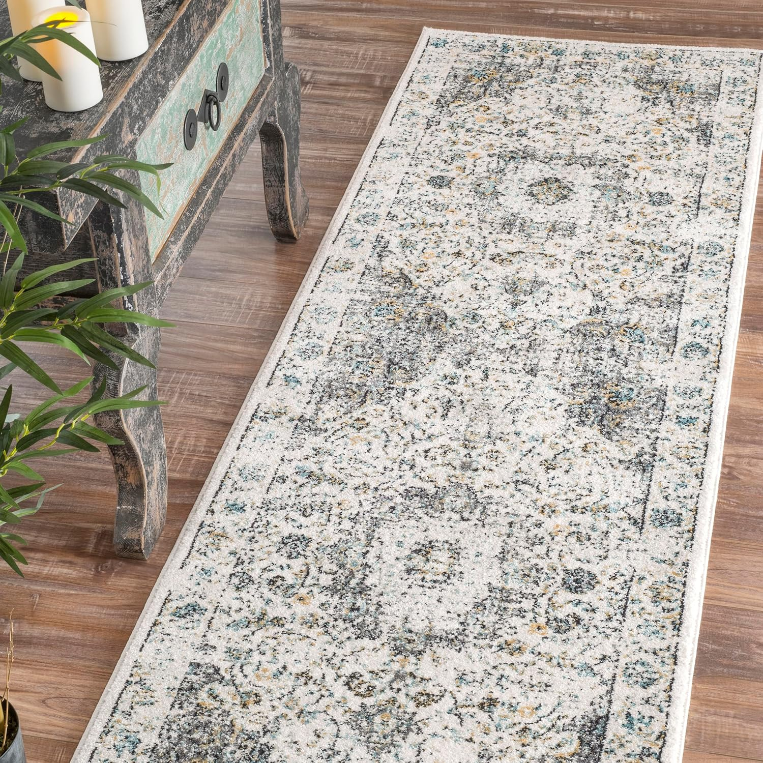 nuLOOM Paisley Vintage Persian Area Rug, 2' x 3', Verona Grey
