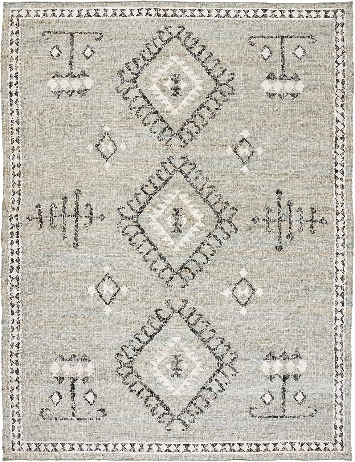 SAFAVIEH Kilim Lisette Tribal Area Rug, Blue/Black, 9' x 12'