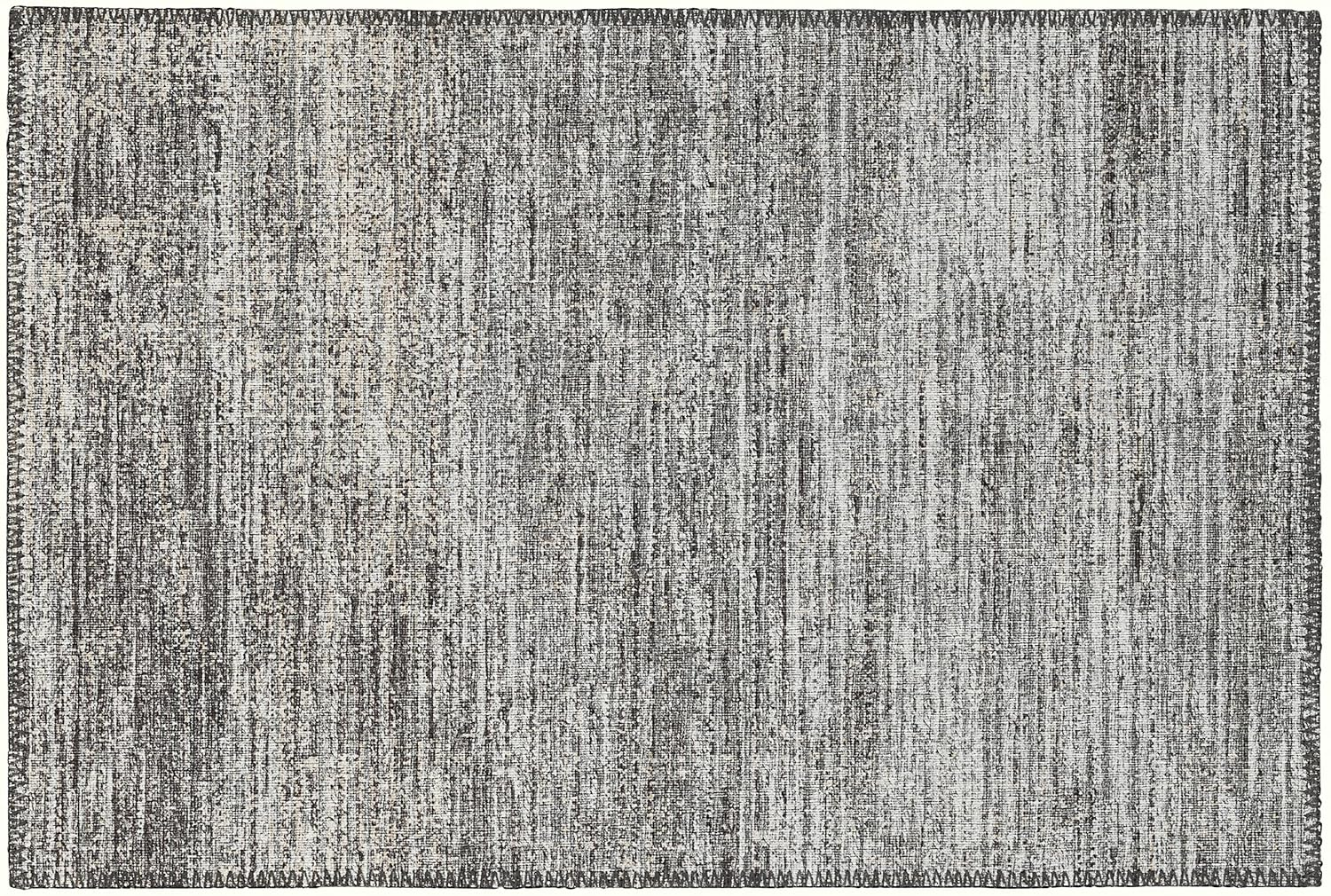 Silver Flat Woven Chenille Indoor Outdoor Area Rug