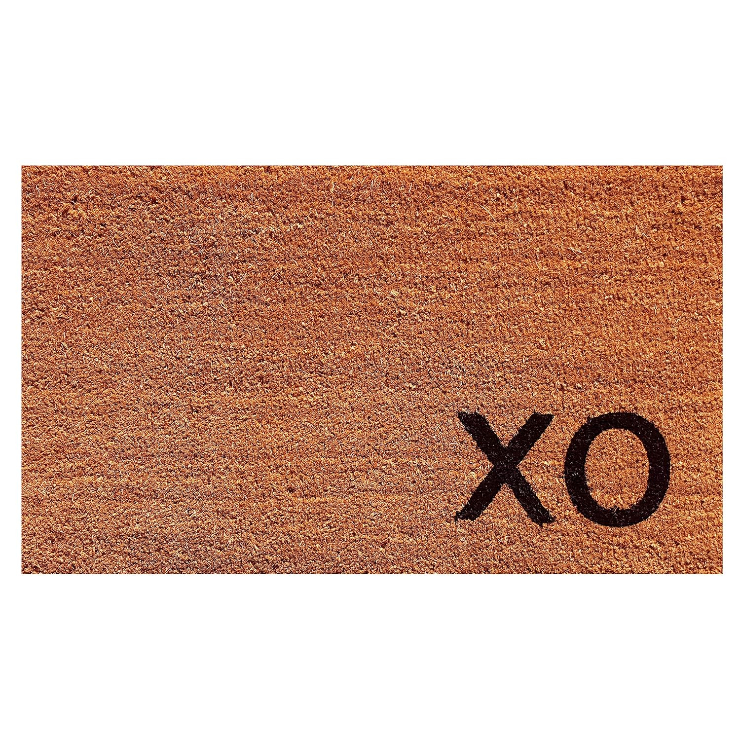Natural Coir and Vinyl Outdoor Rectangle Doormat