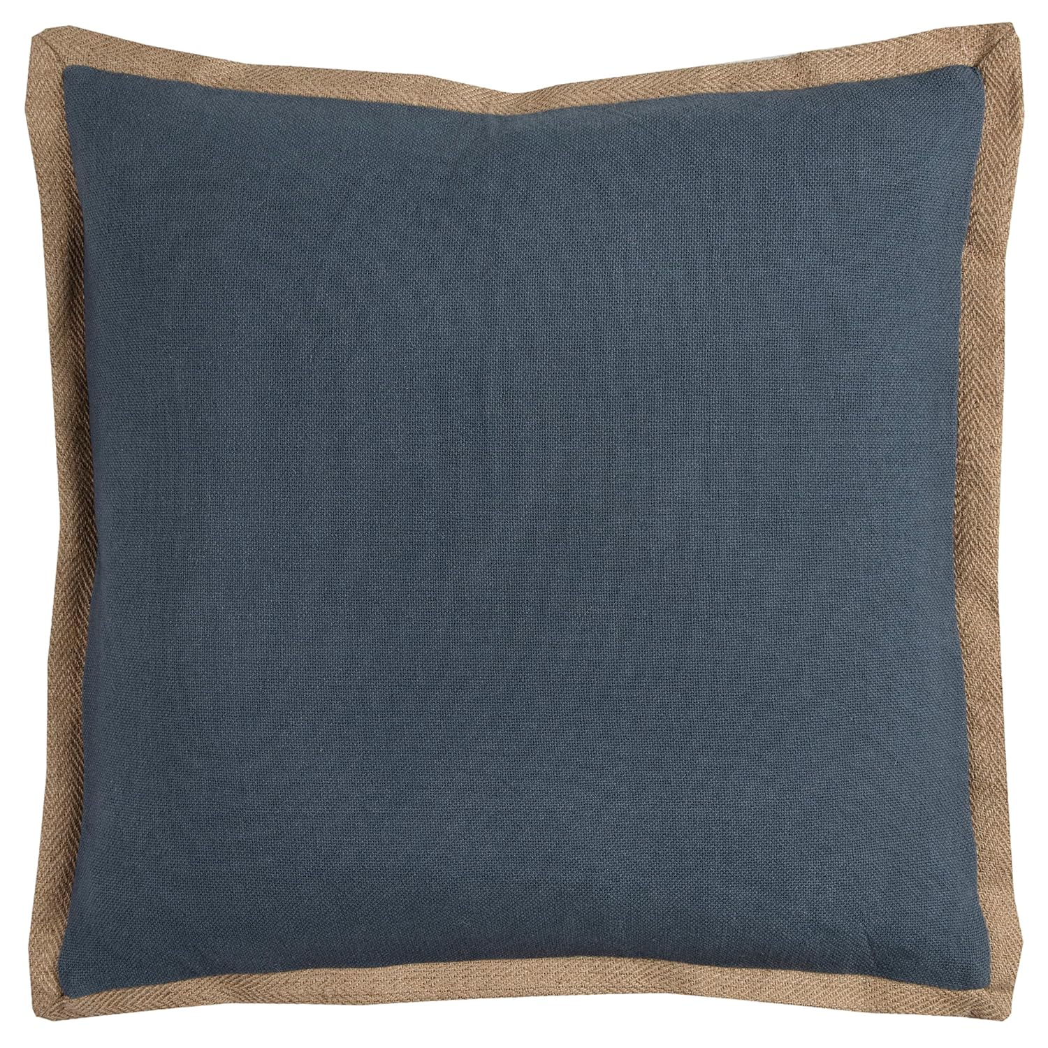 Rizzy Home Solid Cotton Jute Decorative Pillow
