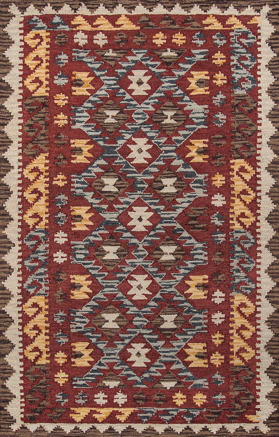 Momeni Tangier Area Rug, Red, 9'6" X 13'6"