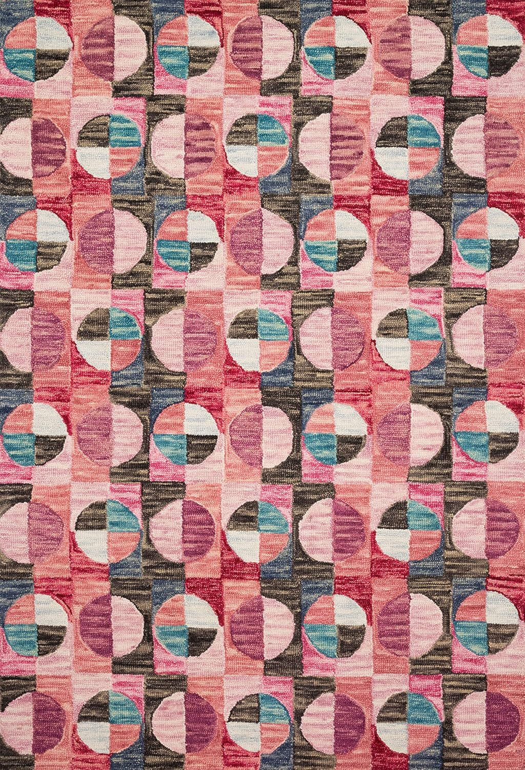 Justina Blakeney Dreamlike Berry Charcoal Handmade Wool Rug - 3'6" x 5'6"