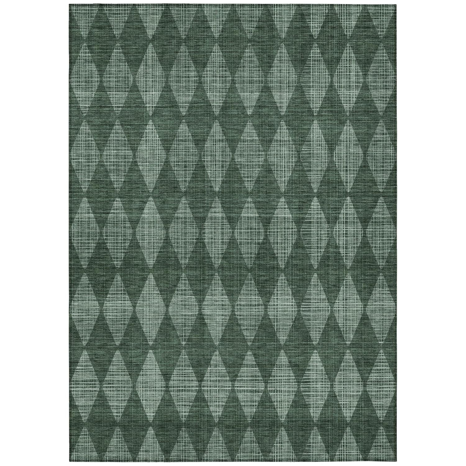 Addison Rugs Chantille ACN578 Olive 3' x 5' Indoor Outdoor Area Rug, Easy Clean, Machine Washable, Non Shedding, Bedroom, Living Room, Dining Room, Kitchen, Patio Rug