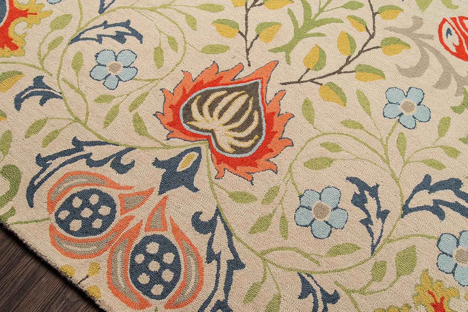 Momeni Newport Hand Tufted Wool Area Rugs 3'9" x 5'9" Contains Latex 4' x 6' Living Room, Bedroom