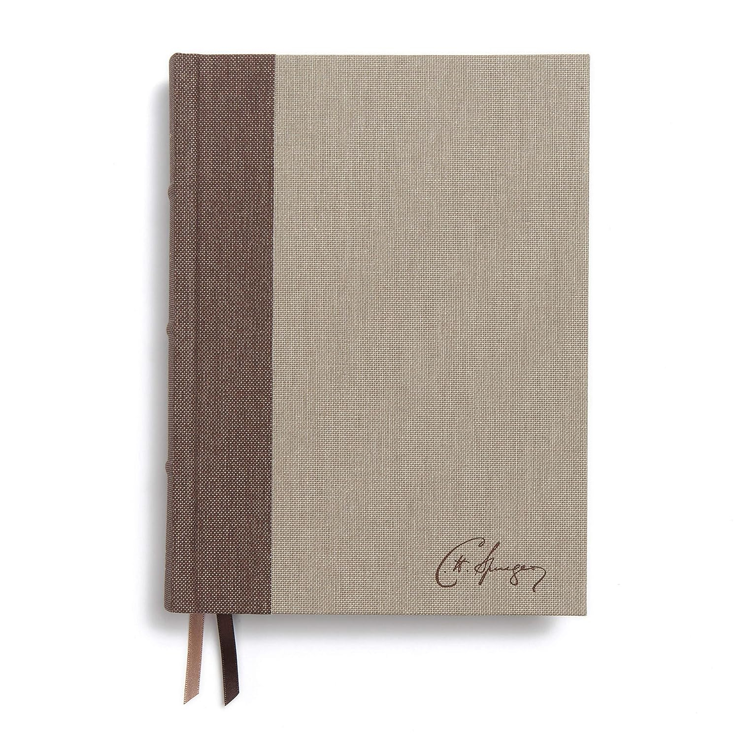 CSB Spurgeon Study Bible, Brown/Tan Cloth Over Board - by  Alistair Begg & Csb Bibles by Holman (Hardcover)