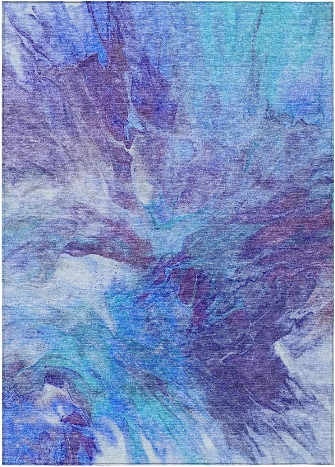 Addison Rugs Chantille Indoor/Outdoor Transitional Modern Blue Washable Rectangle Rug, 3' x 5'