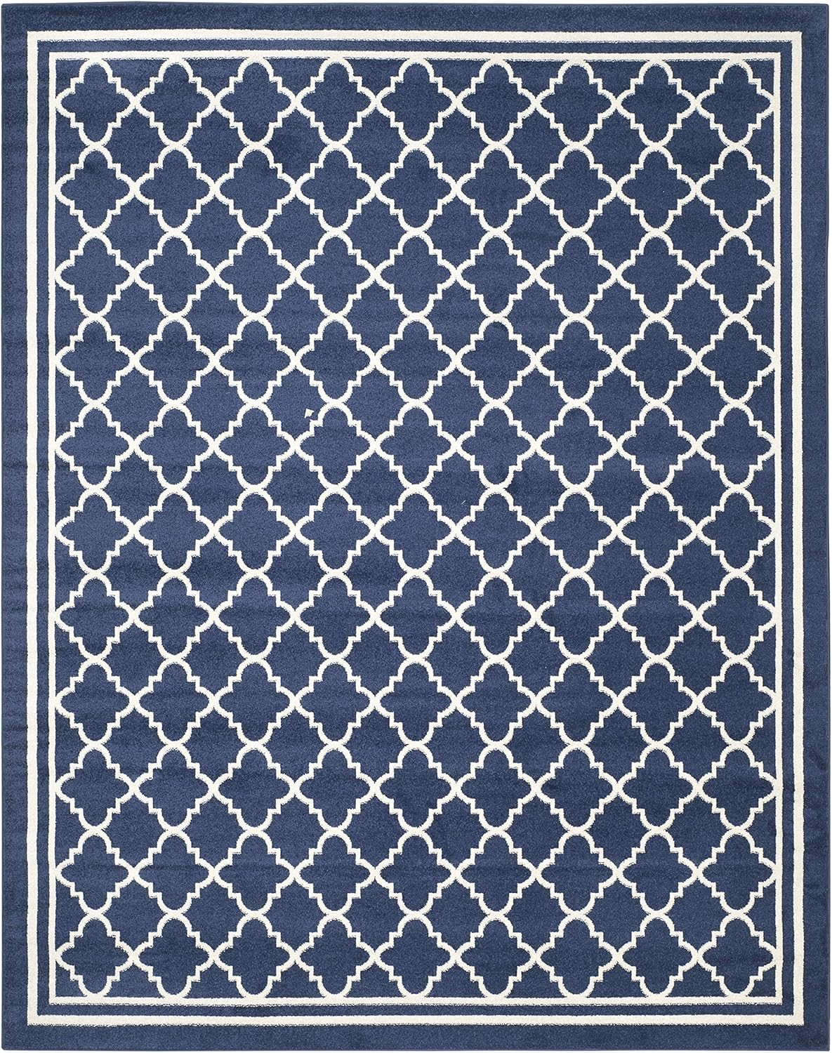 SAFAVIEH Amherst Trina Geometric Area Rug, Navy/Beige, 11' x 15'