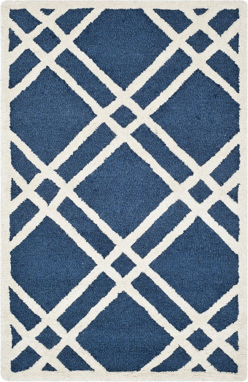 Sanyla Hand Tufted Wool Geometric Rug