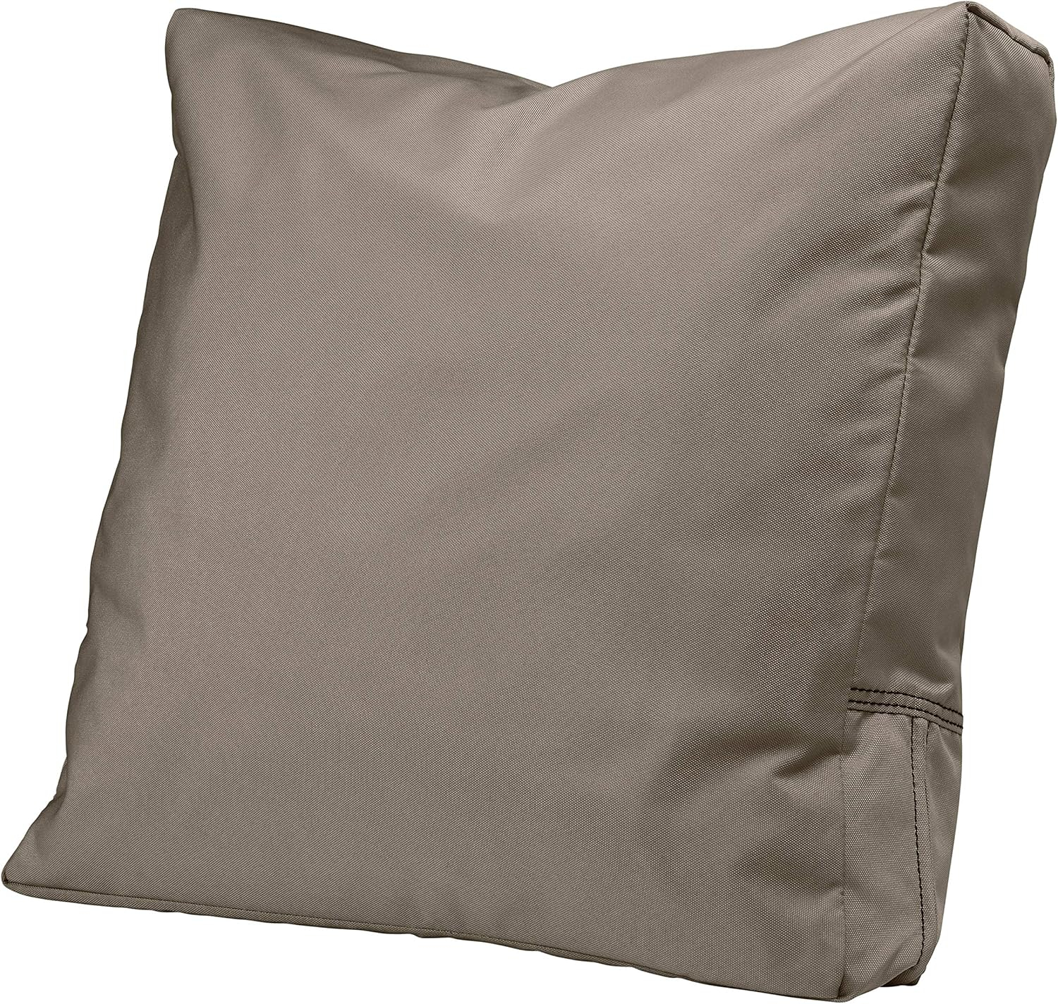 Classic Accessories Ravenna Water-Resistant Patio Lounge Chair/Loveseat Back Cushion, 23 x 20 x 4 Inch, Dark Taupe