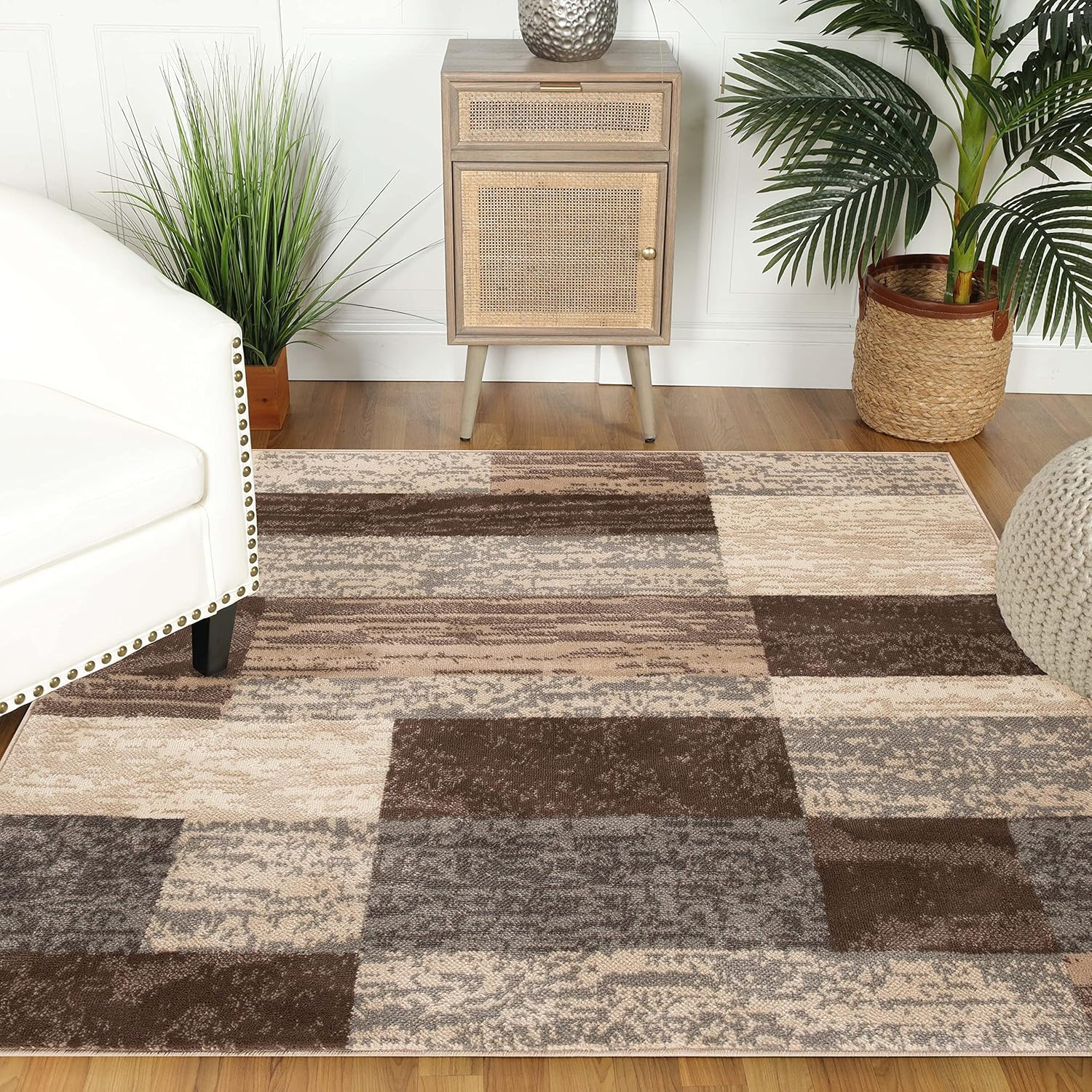 Superior Rockwood Geometric Indoor Area Rug, 8' x 8' Square, Slate