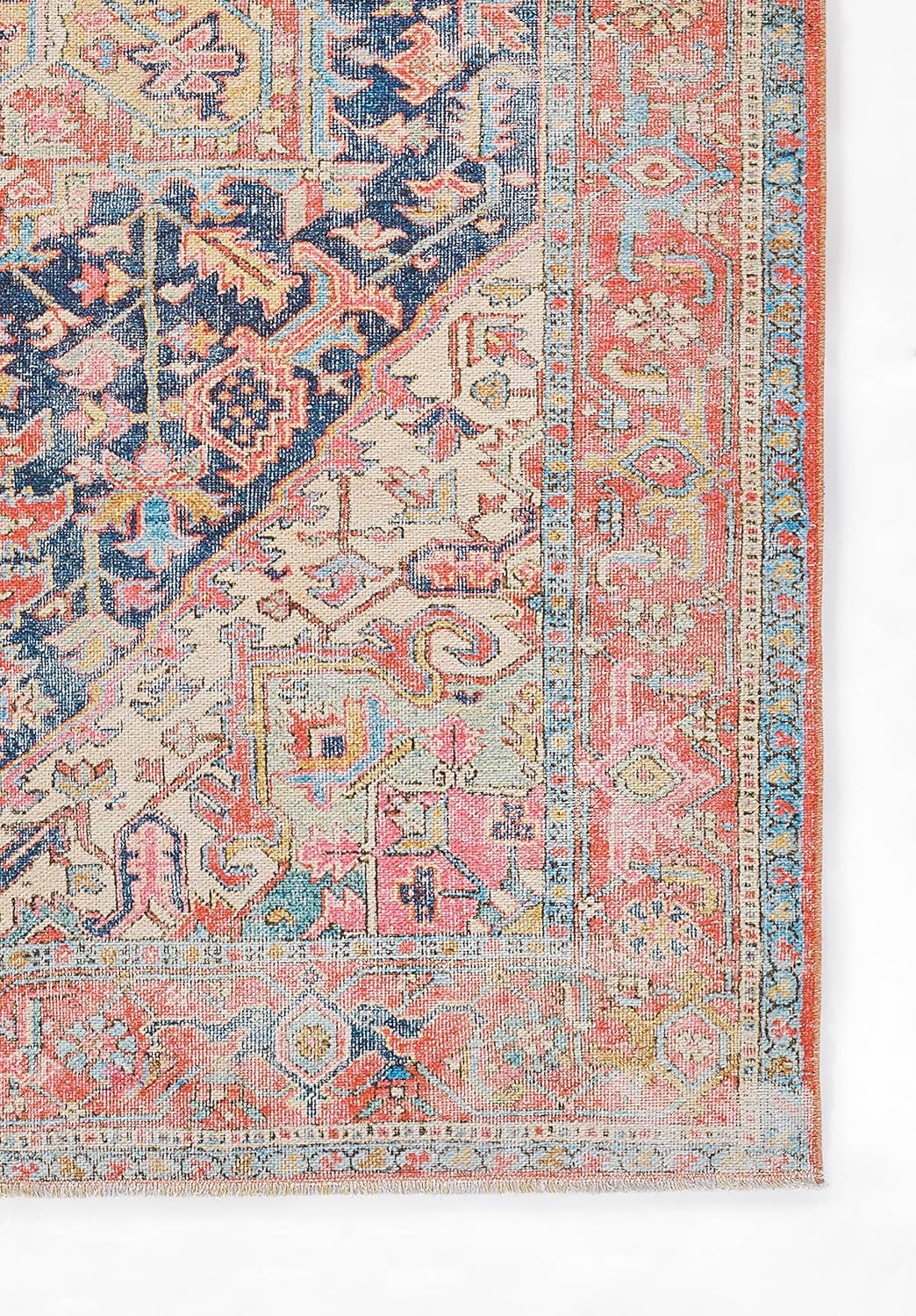 Momeni Chandler Medallion Area Rug, 2'3" X 7'6" Runner, Navy
