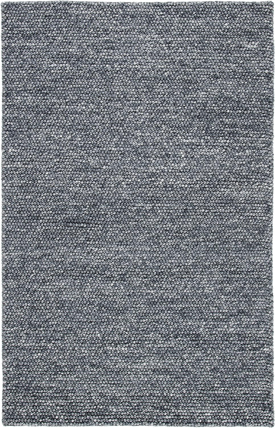 SAFAVIEH Natura Feride Geometric Area Rug, Dark Grey, 4' x 4' Square
