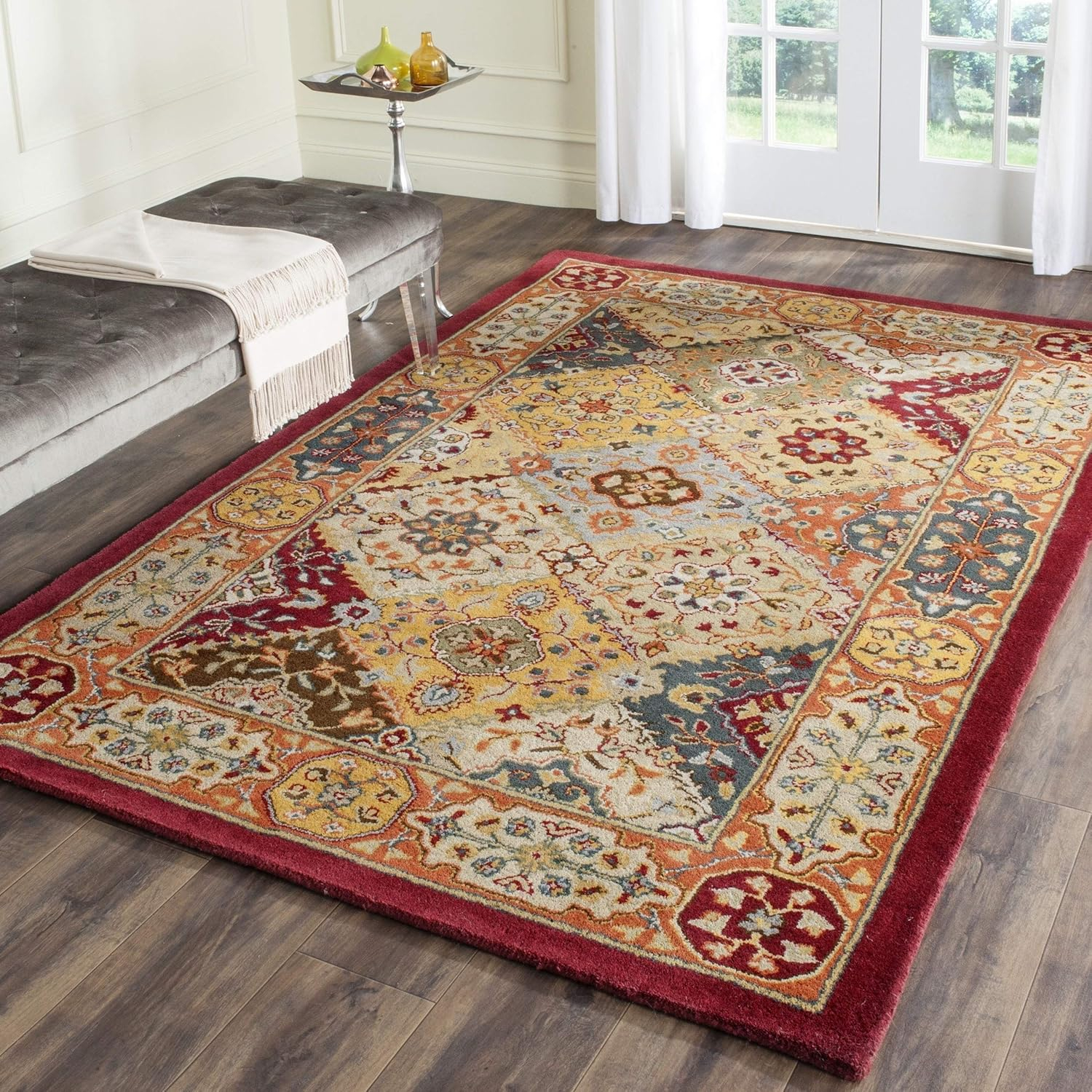 SAFAVIEH Heritage Regius Traditional Wool Runner Rug, Multi, 5' x 12'