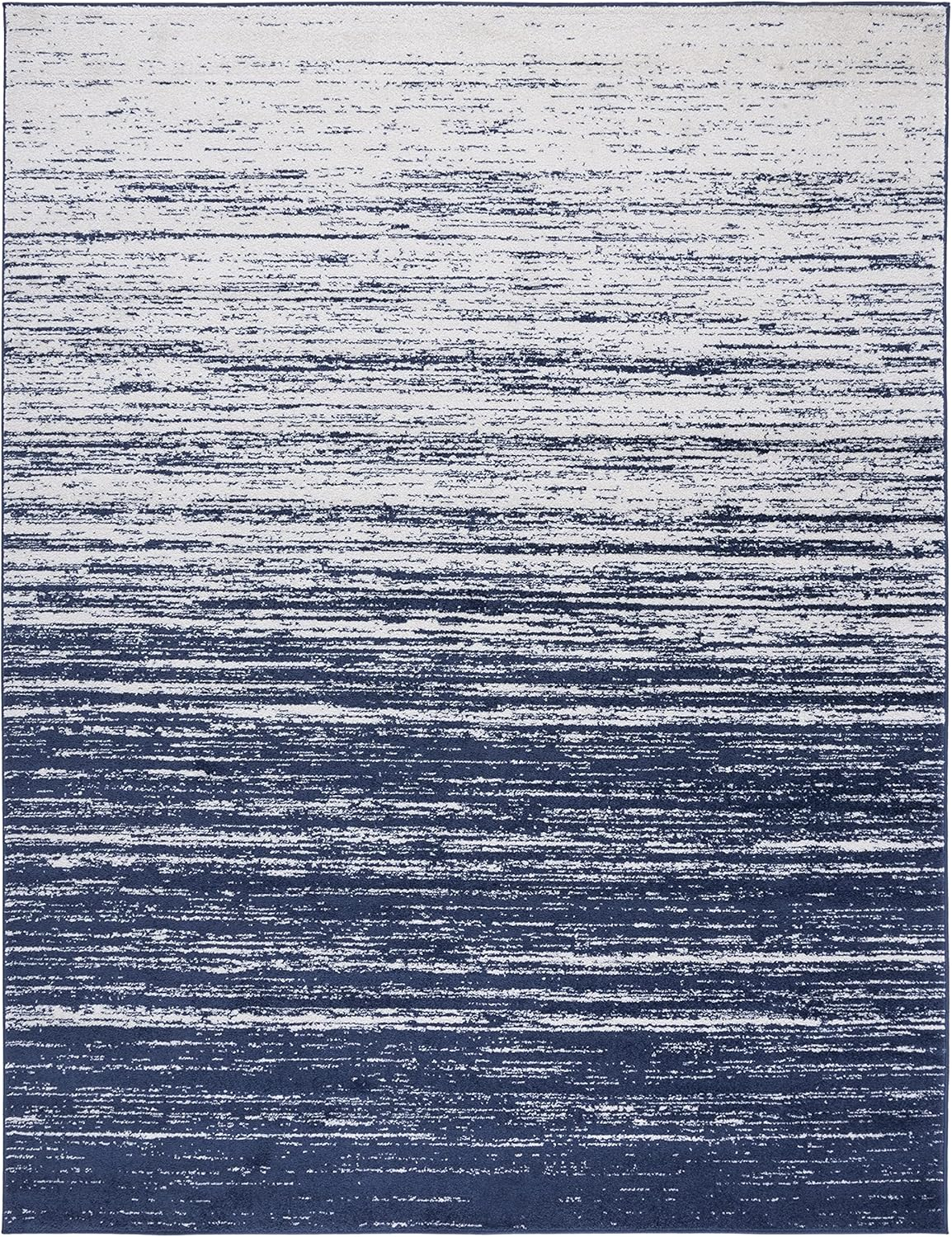 SAFAVIEH Adirondack Esmond Abstract Area Rug, Navy/Ivory, 6' x 6' Square