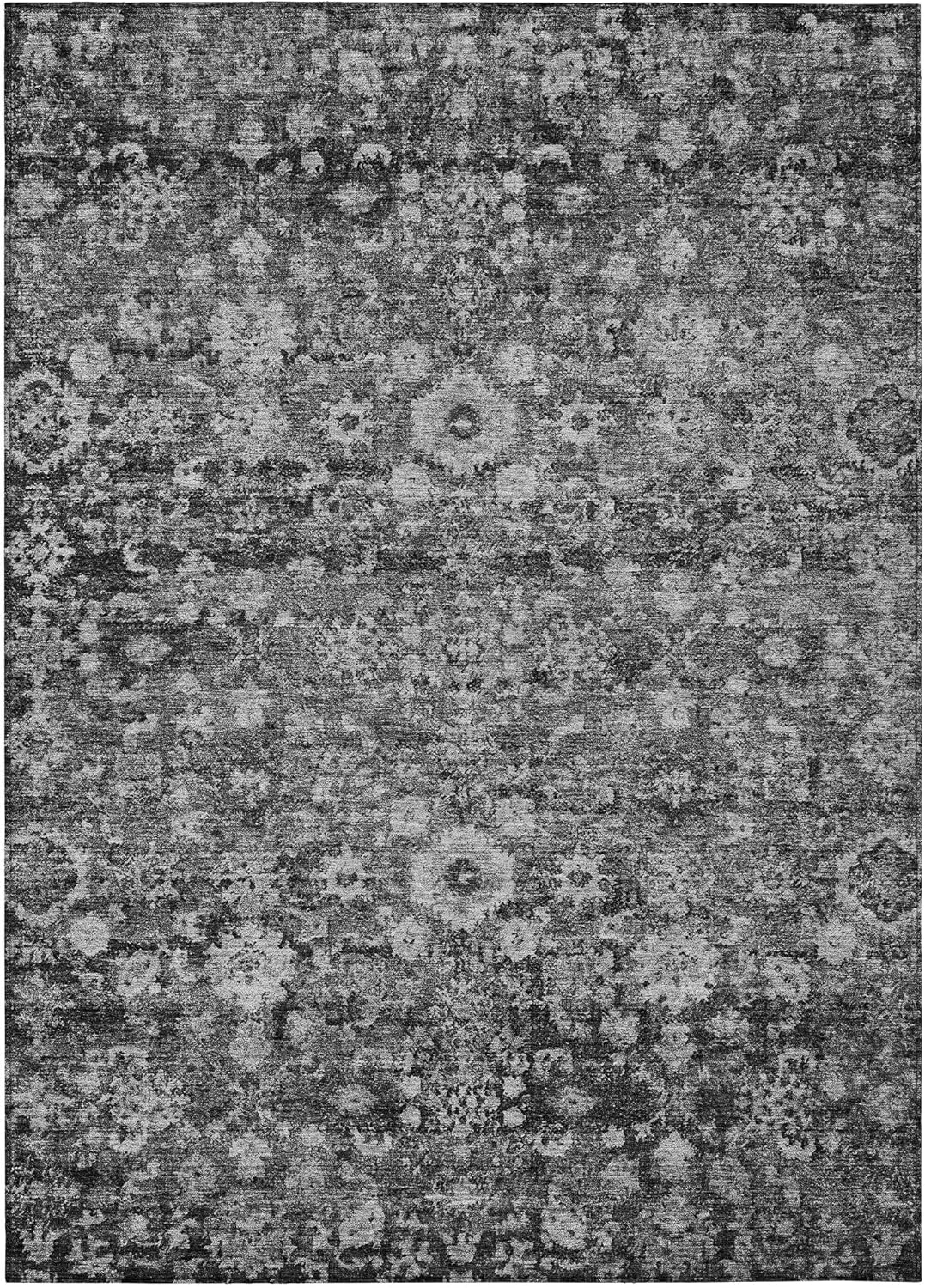 Addison Rugs Chantille ACN651 Gray 8' x 10' Indoor Outdoor Area Rug, Easy Clean, Machine Washable, Non Shedding, Bedroom, Living Room, Dining Room, Kitchen, Patio Rug