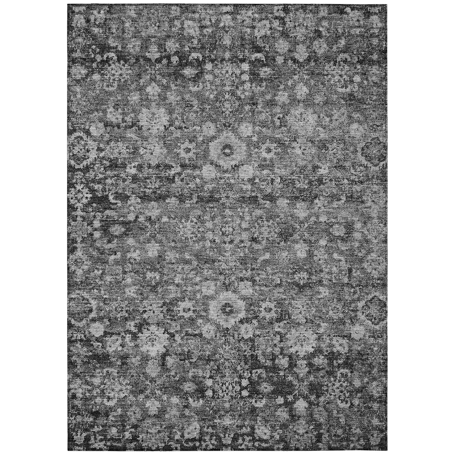 Addison Rugs Chantille ACN651 Gray 8' x 10' Indoor Outdoor Area Rug, Easy Clean, Machine Washable, Non Shedding, Bedroom, Living Room, Dining Room, Kitchen, Patio Rug
