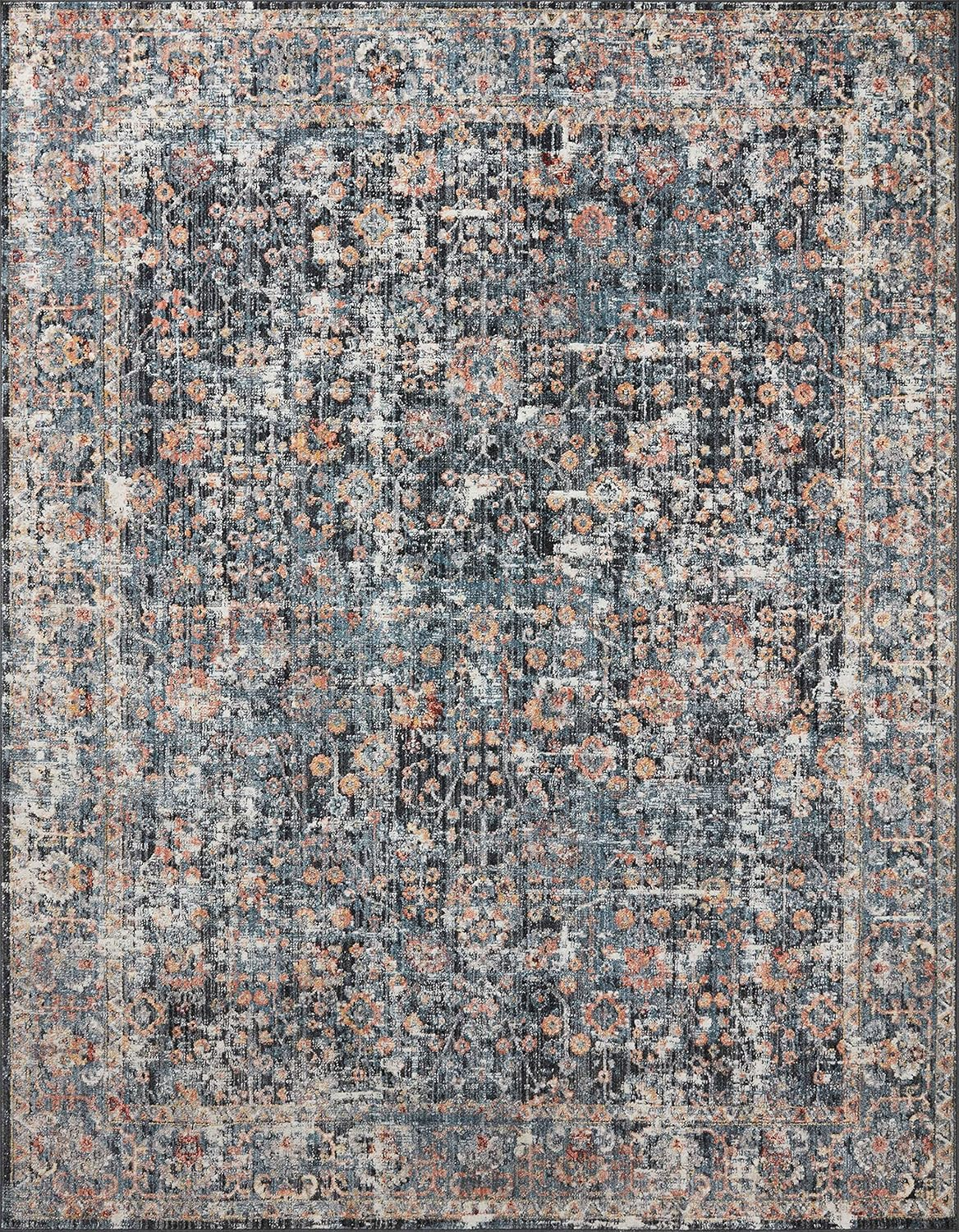 CSN-05 Blue / Multi - 2-6" x 5-9"