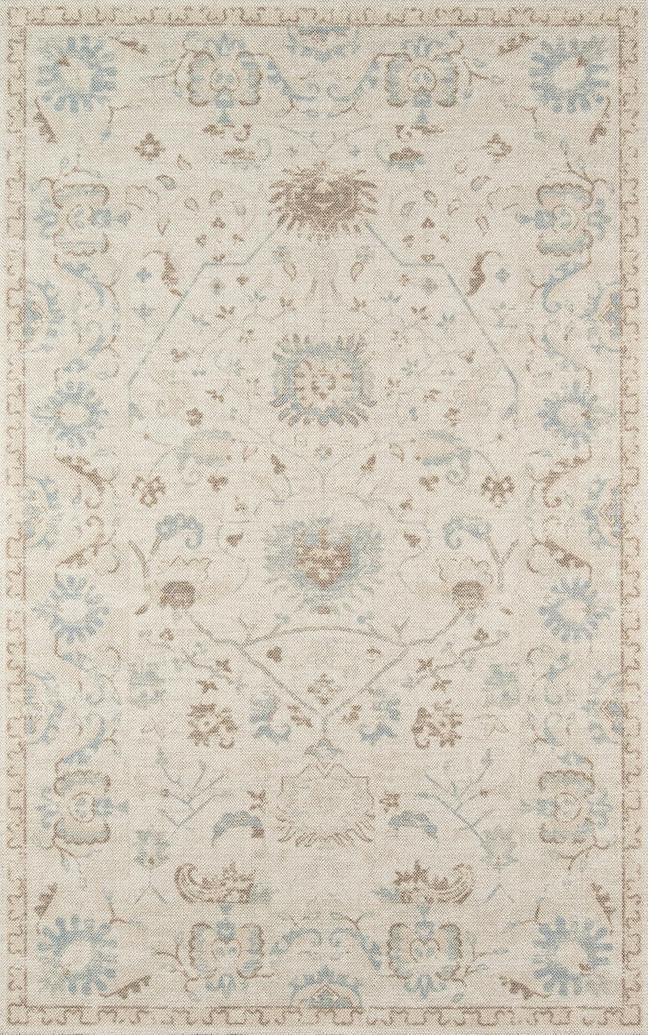 Momeni Anatolia Wool and Nylon Machine Made Beige Area Rug 7'9" X 9'10"