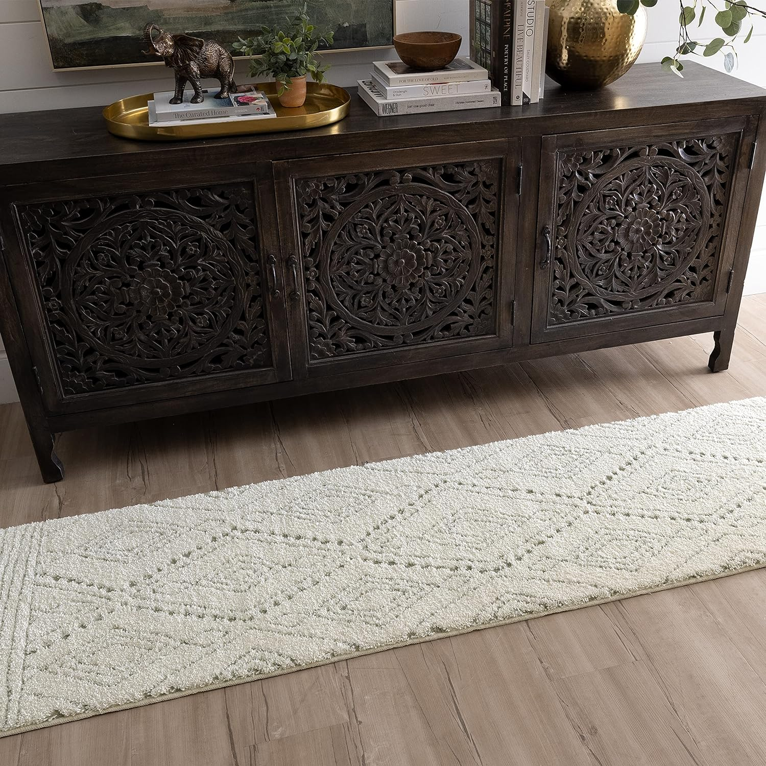 Mohawk Home Vado Geometric Woven Indoor Area Rug, Cream, 4' x 6'