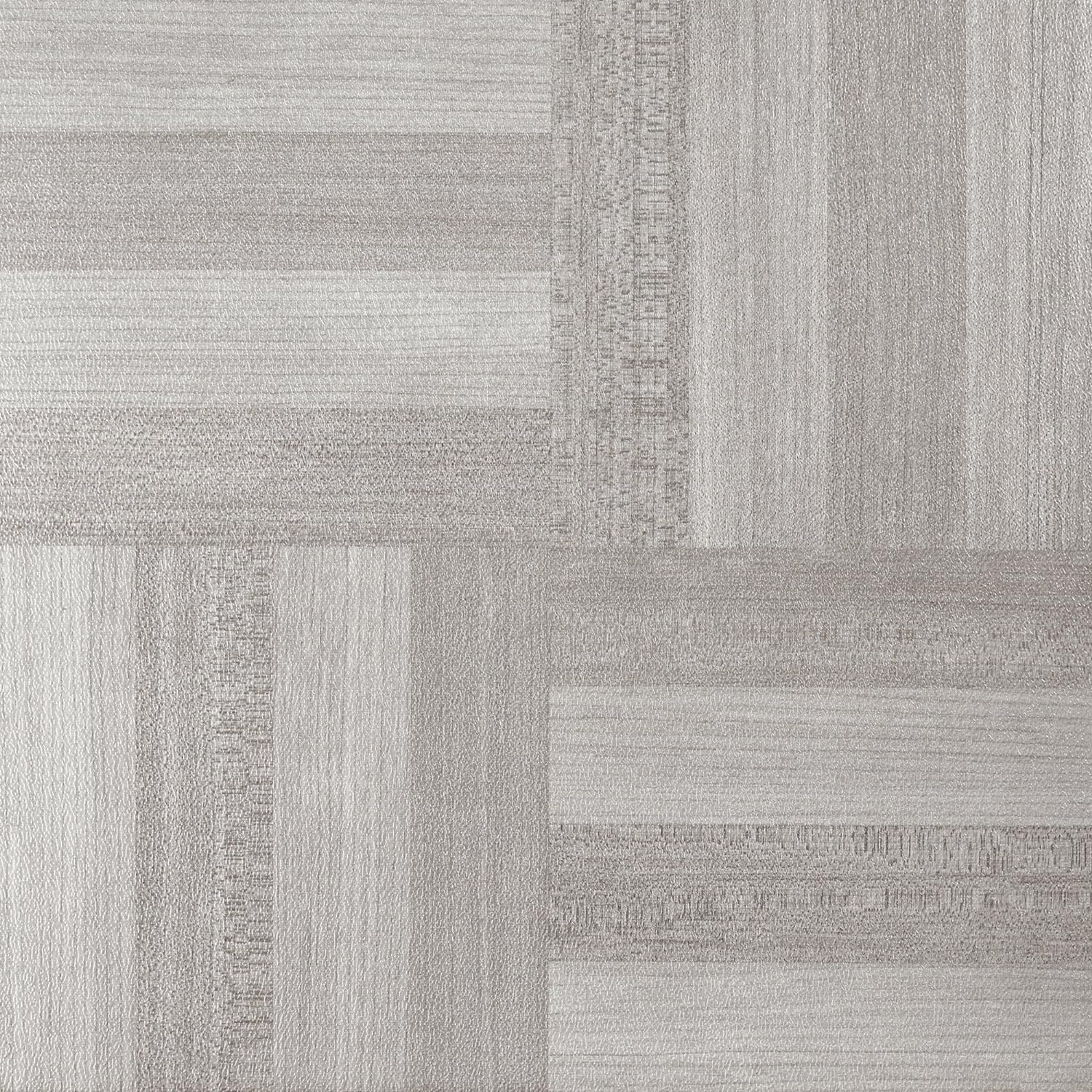 Achim Nexus Peel & Stick 12-Inch Vinyl Floor Tiles, 20 Tiles, 12" x 12", Ash Grey Wood Pattern