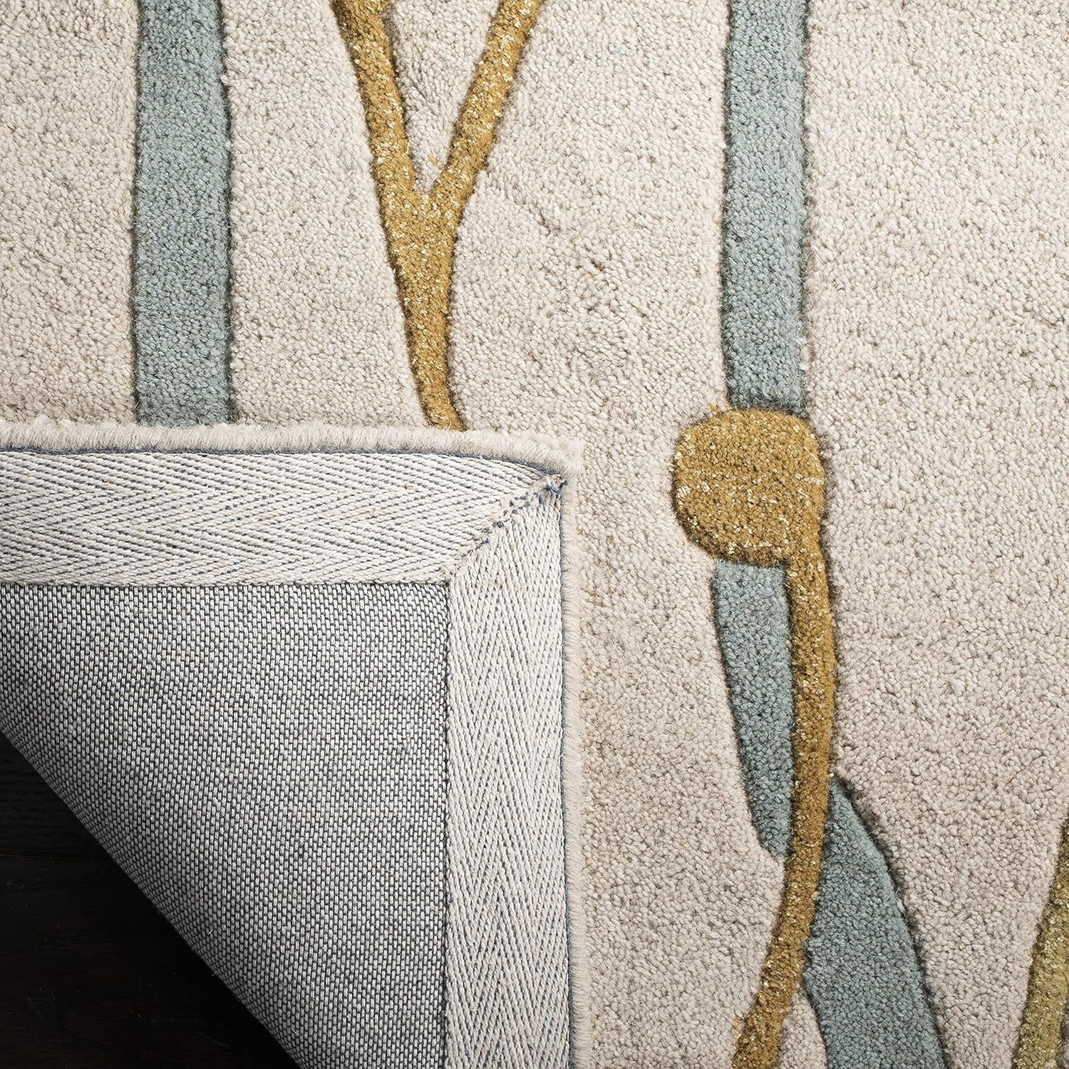 SAFAVIEH Soho Jordan Floral Wool Area Rug, Beige/Multi, 2' x 3'