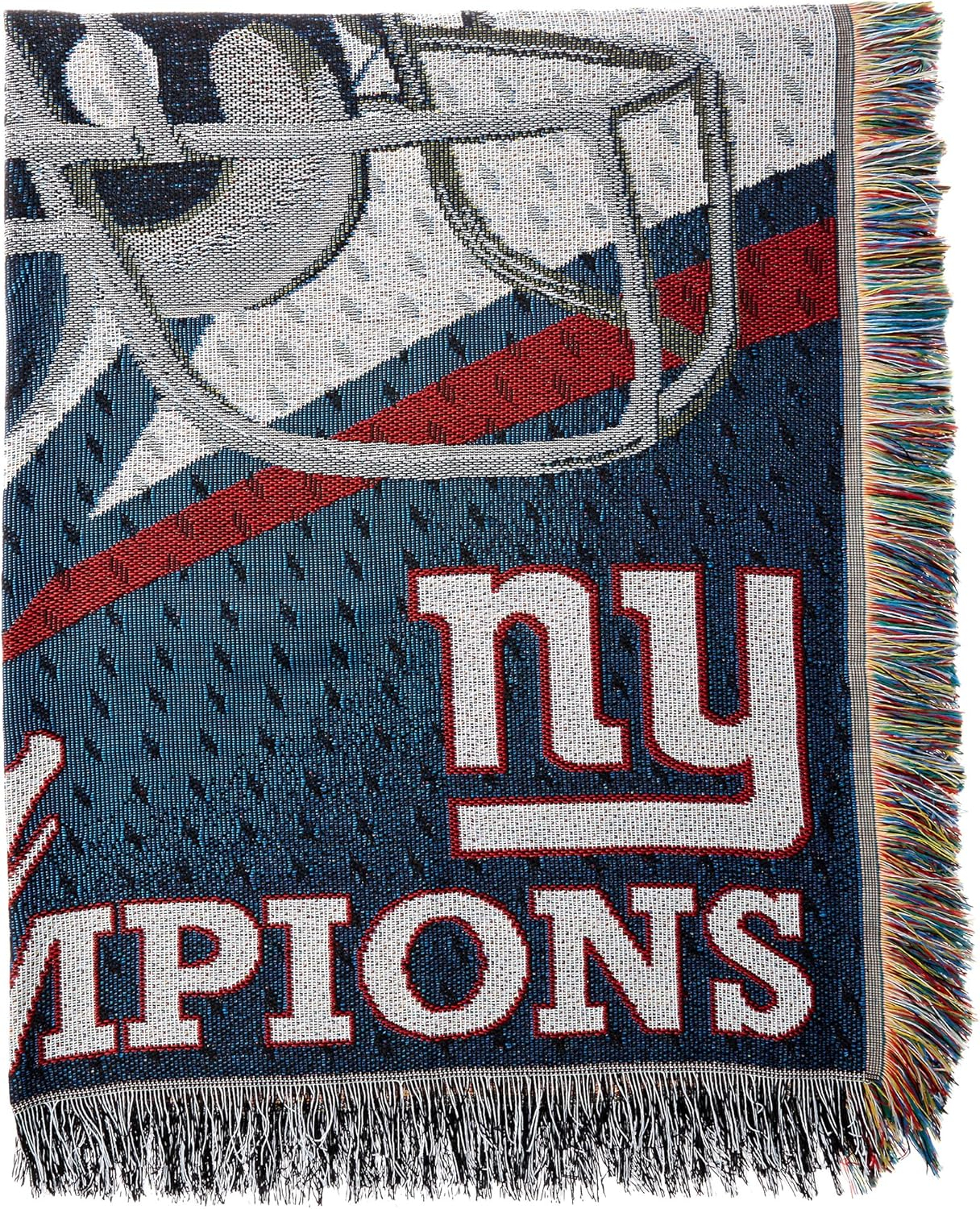 Northwest NFL New York Giants Throw Blanket, 4x Champs Commemorative Football Decor, 48x60 Inches