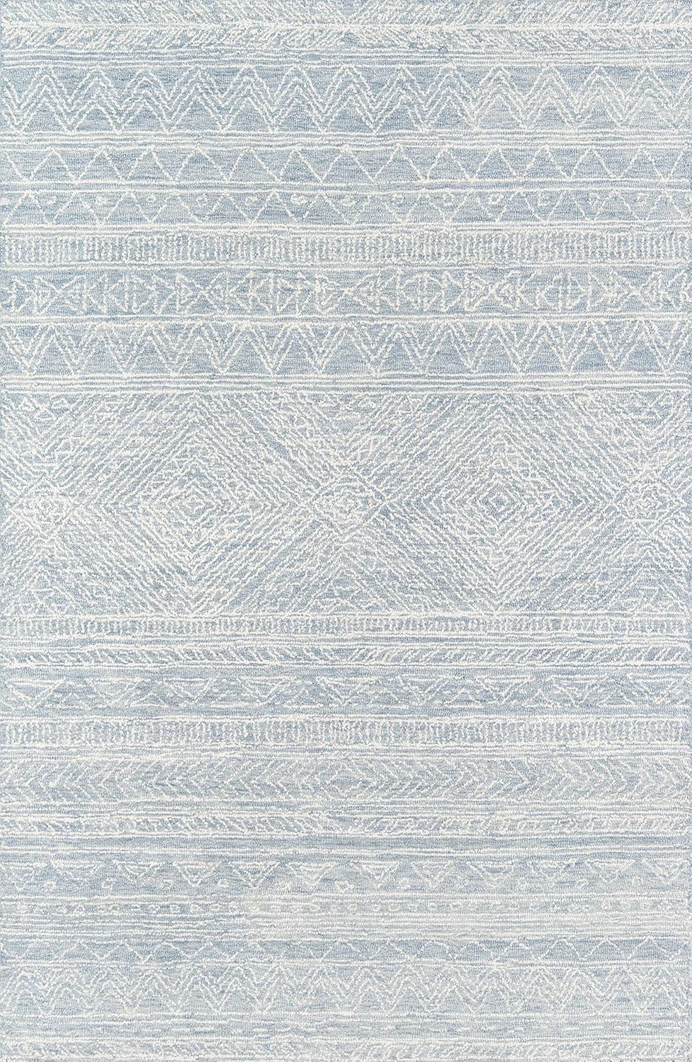 Momeni Contemporary Rectangle Area Rug, Light Blue, 5' X 8'
