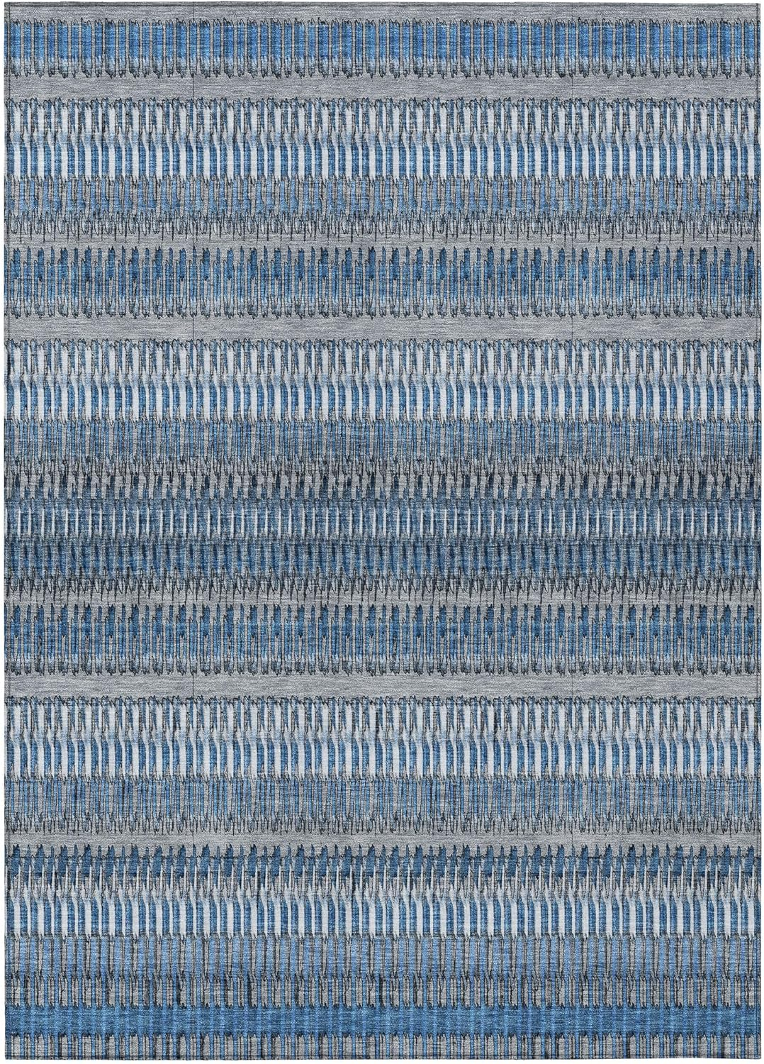 Addison Rugs Chantille ACN589 Blue 3' x 5' Indoor Outdoor Area Rug, Easy Clean, Machine Washable, Non Shedding, Bedroom, Living Room, Dining Room, Kitchen, Patio Rug