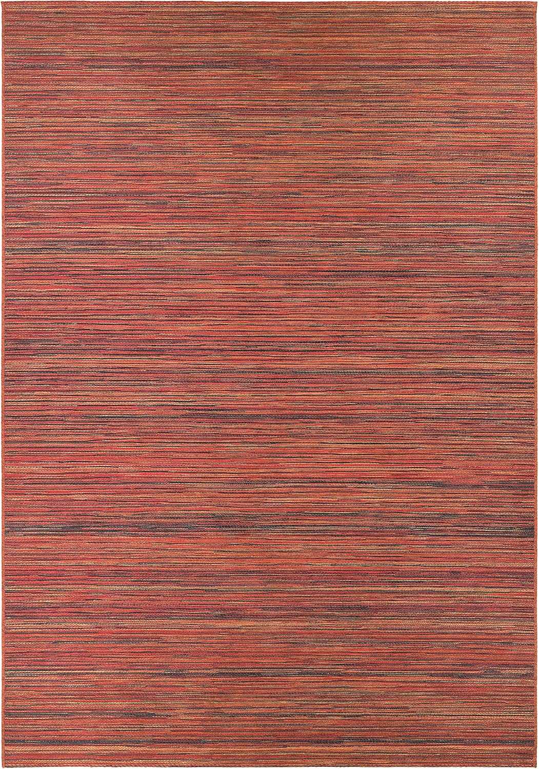 Couristan Cape Hinsdale Indoor / Outdoor Area Rug, Crimson-Multicolor, 5'3" x 7'6"