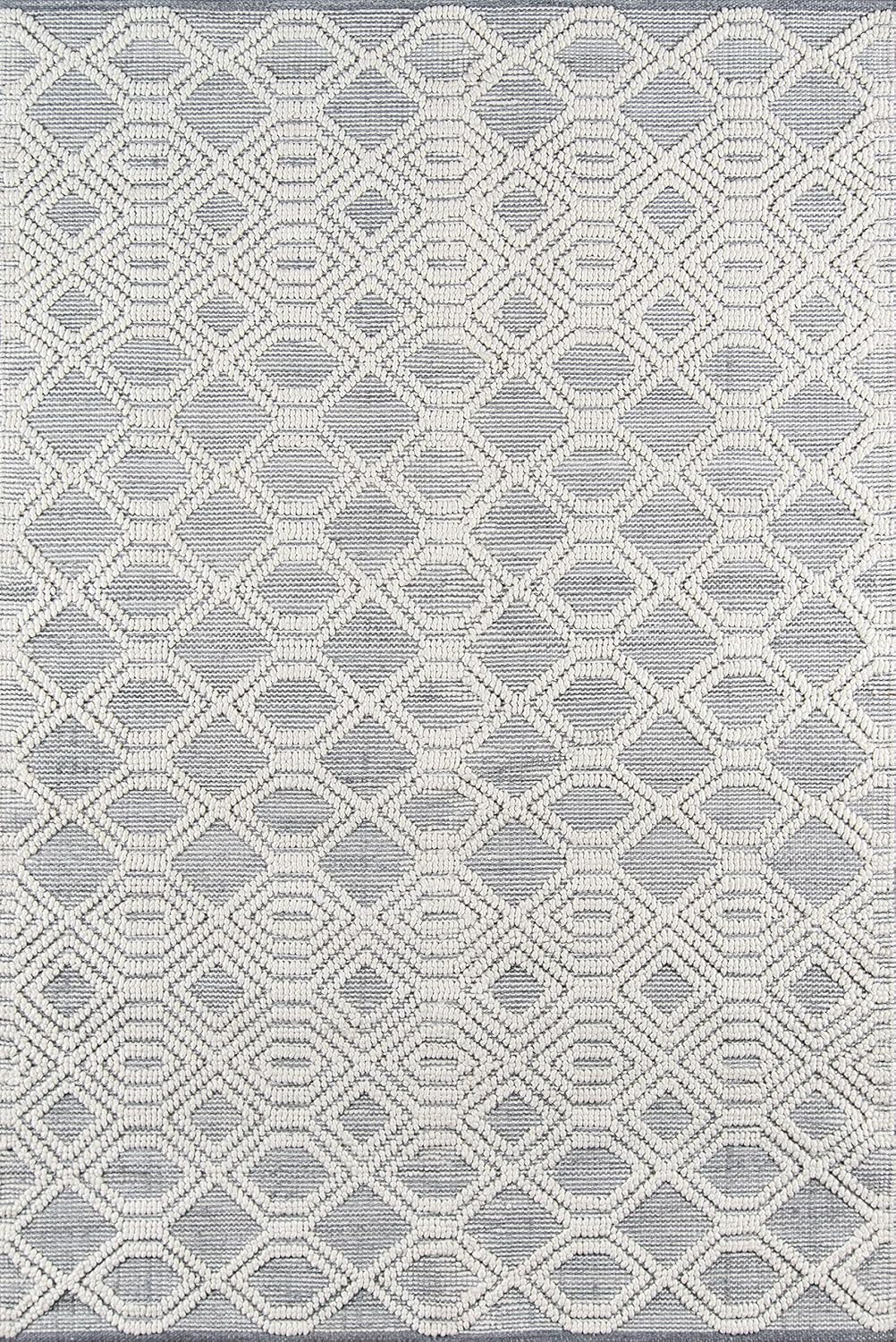 Momeni  Hermosa Hand Woven Area Rug Grey 3'6" X 5'6" 4' x 6' Indoor,Accent,Handmade Rectangle