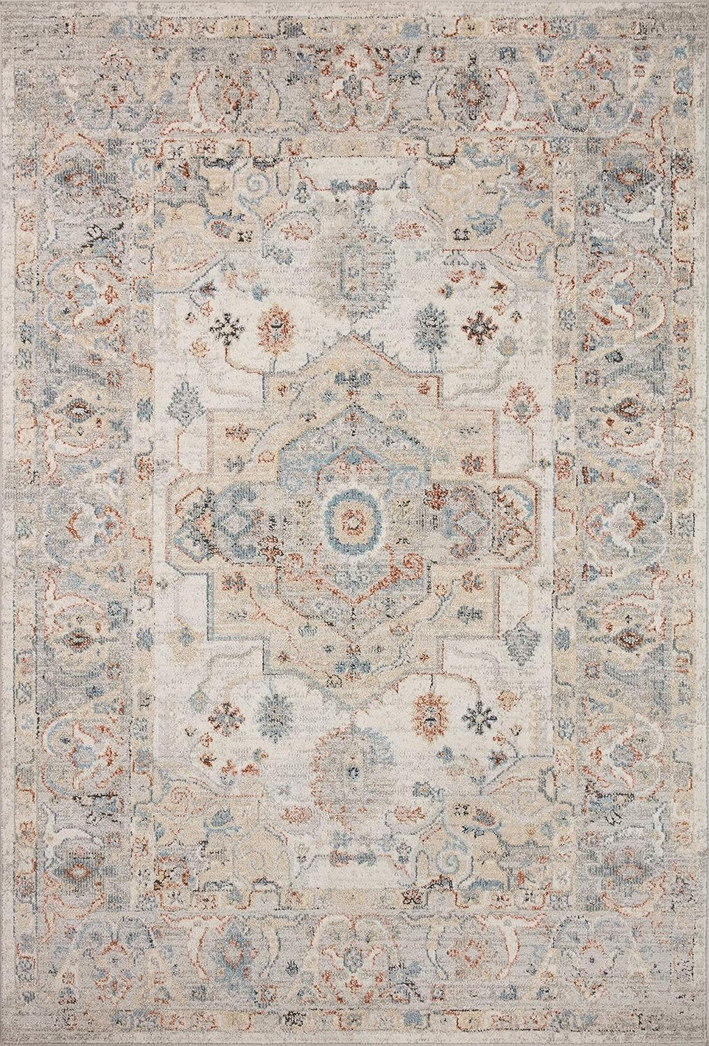 Loloi II Odette Ivory / Multi 6'-7" x 9'-6" Area Rug