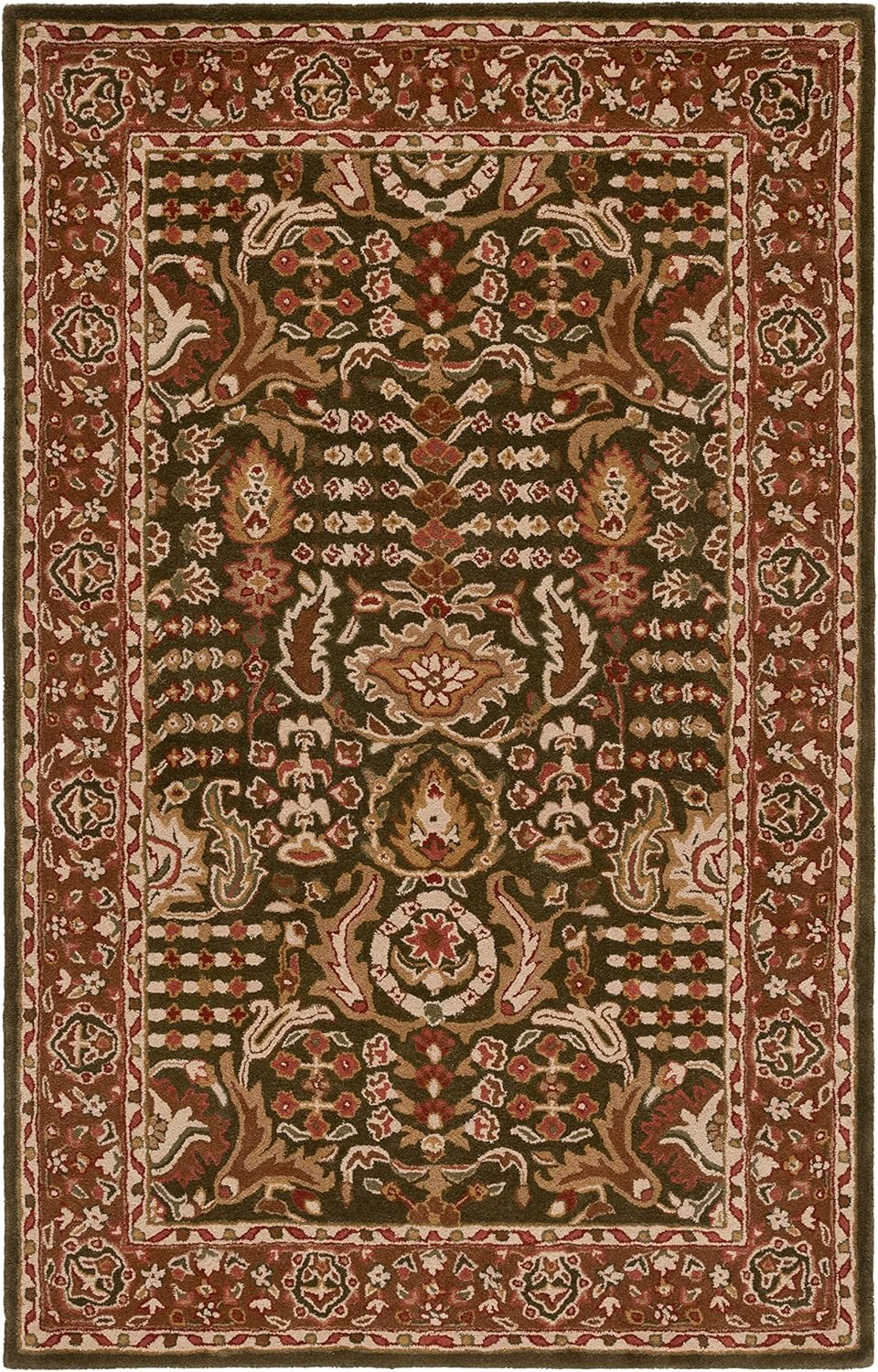 SAFAVIEH Classic Collection Accent Rug - 2' x 3', Gold & Beige, Handmade Traditional Oriental Wool, Ideal for High Traffic Areas in Entryway, Living Room, Bedroom (CL764A)