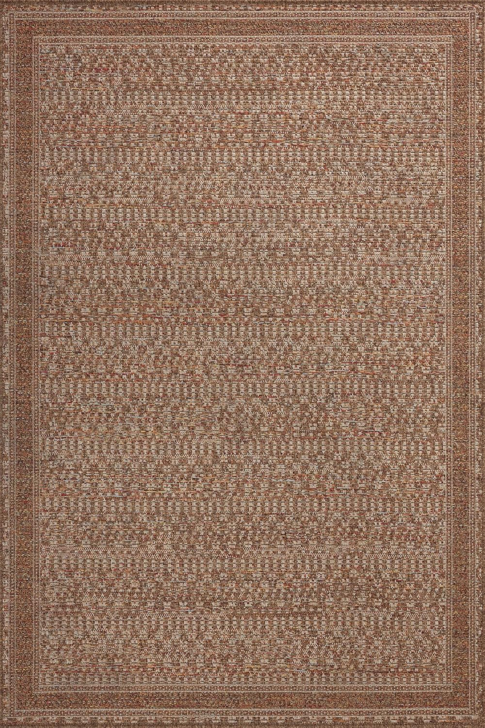 Merrick Natural Fiesta Geometric 3'-9" x 5'-9" Synthetic Rug