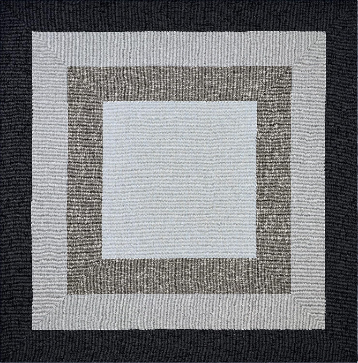 Libby Langdon Rug, 7' Square, Charcoal